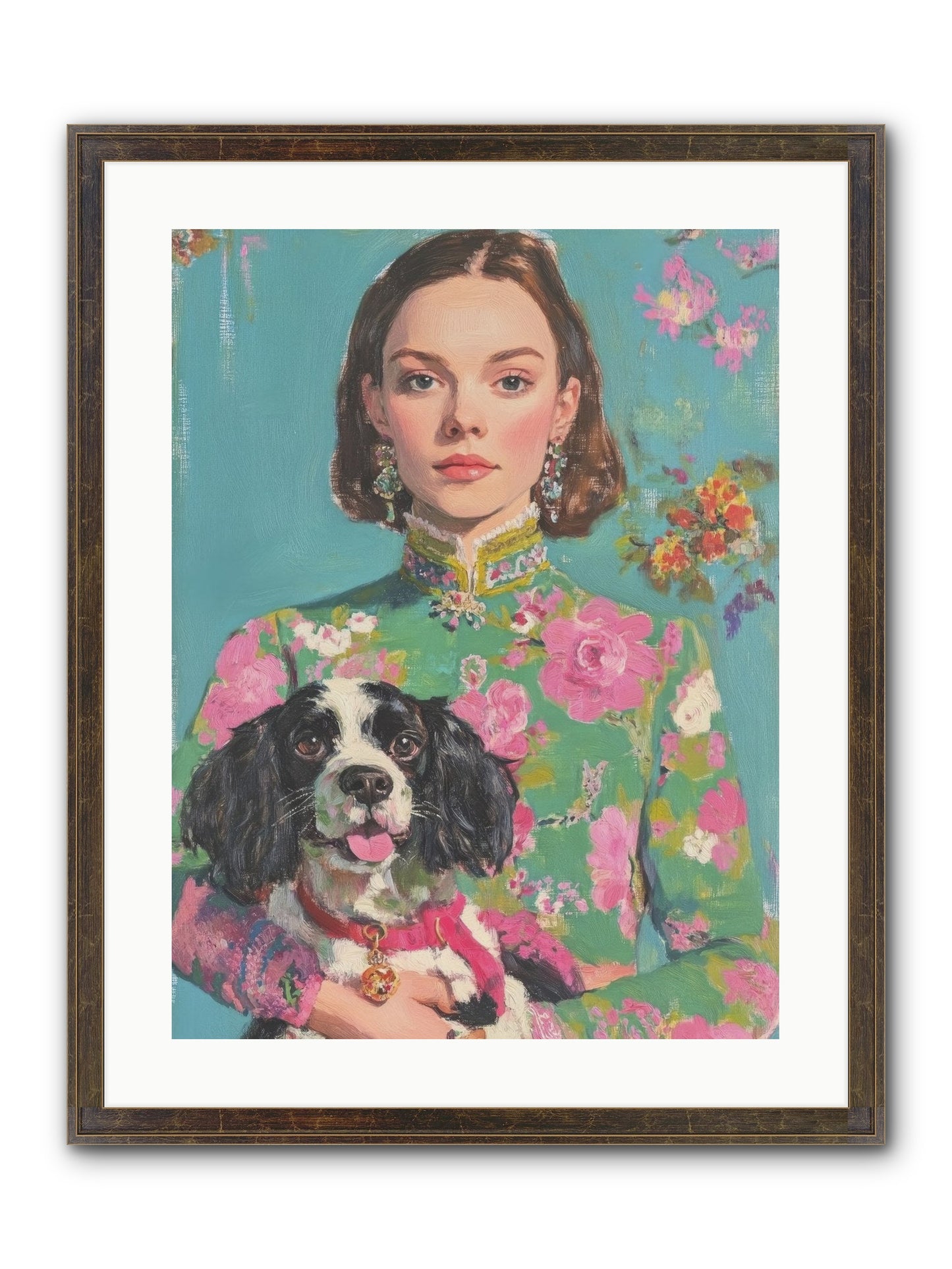 Sweet Darling Mine Framed Print - Slimwoods Black/Gold 18x24