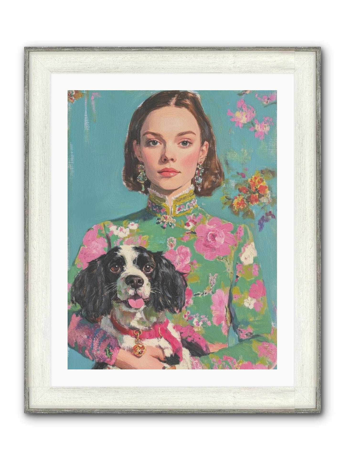 Sweet Darling Mine Framed Print - Driftwood White 24x32