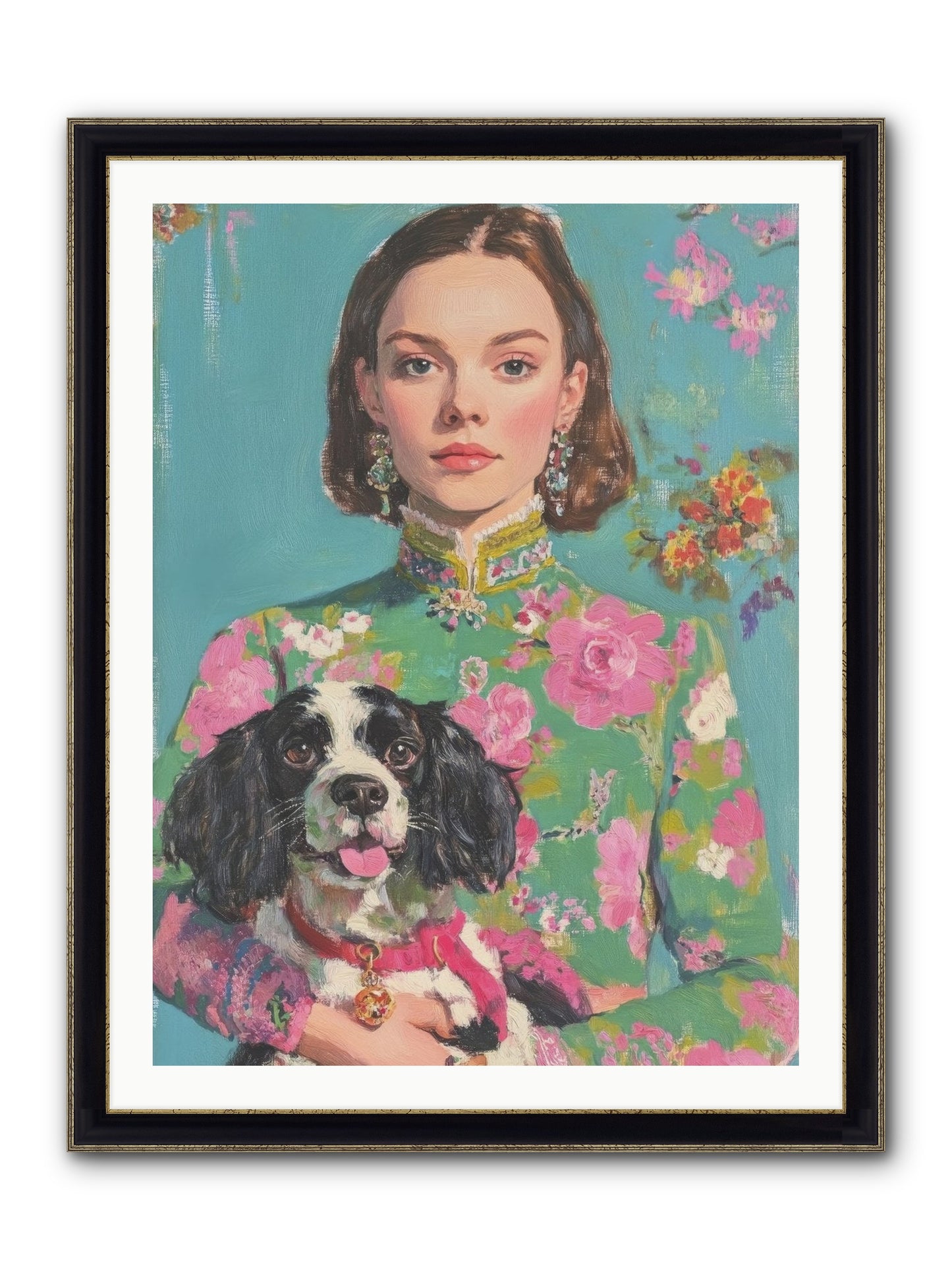 Sweet Darling Mine Framed Print - Black & Gold 30x40