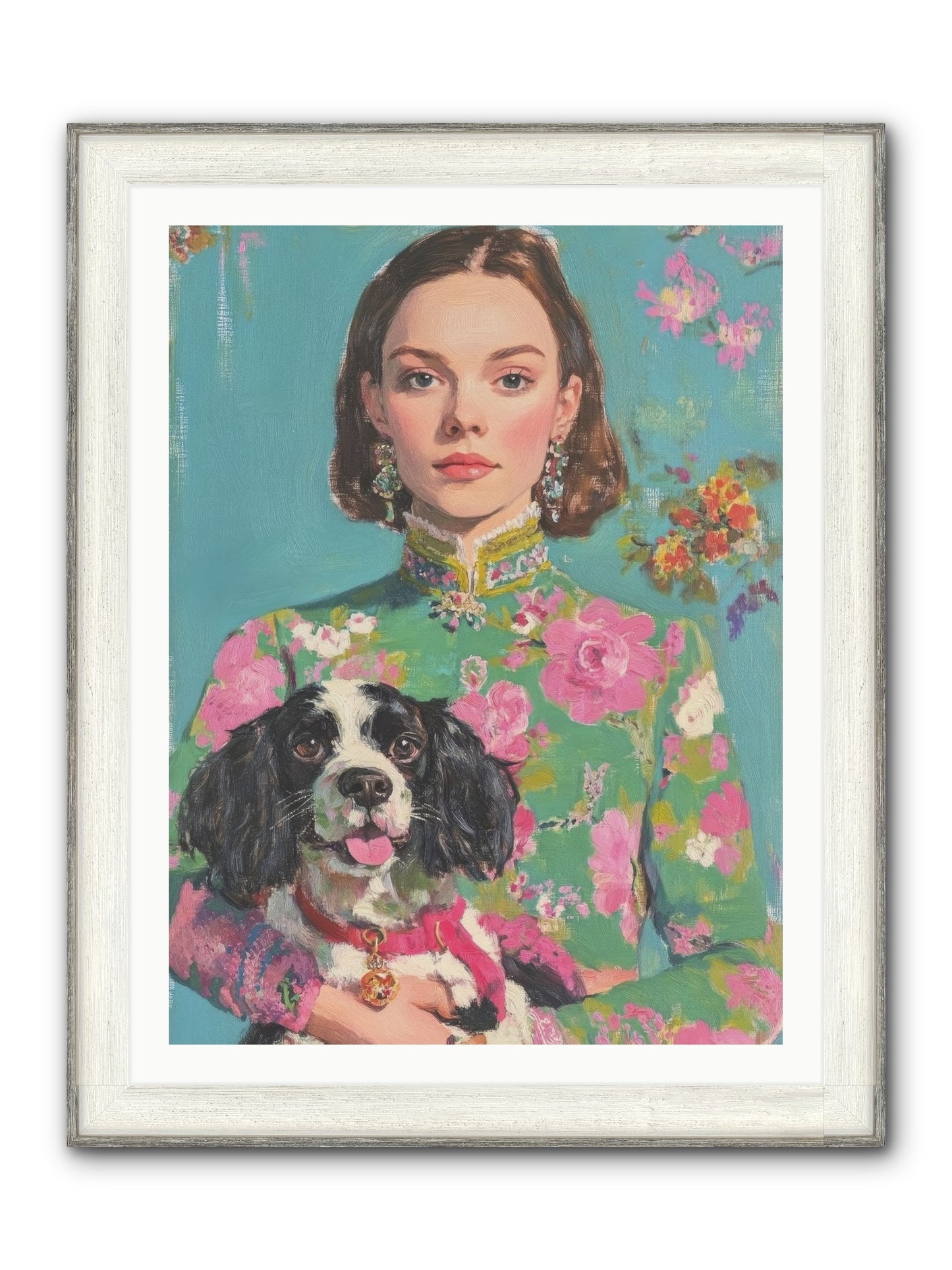 Sweet Darling Mine Framed Print - Driftwood White 30x40