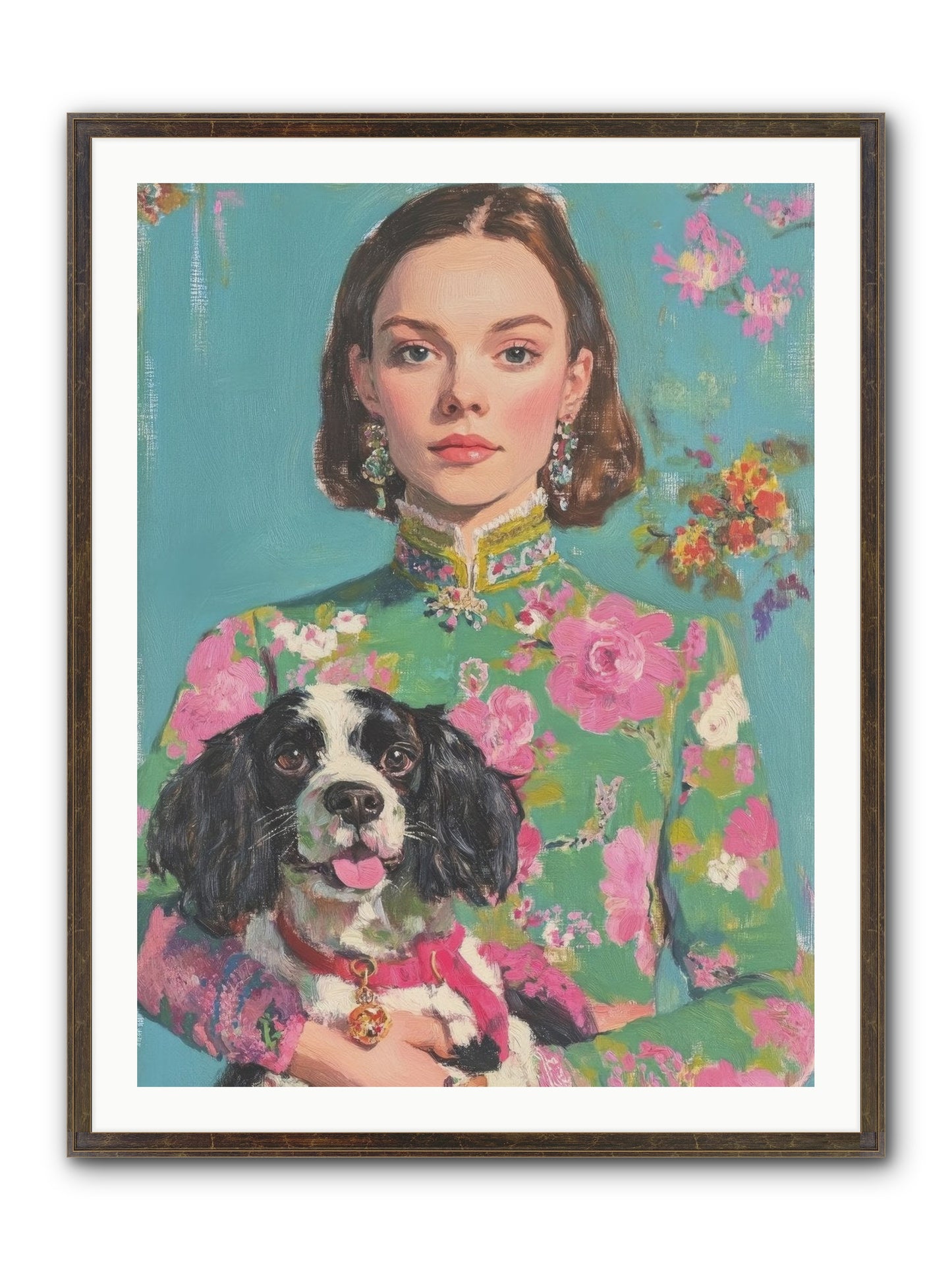 Sweet Darling Mine Framed Print - Slimwoods Black/Gold 30x40