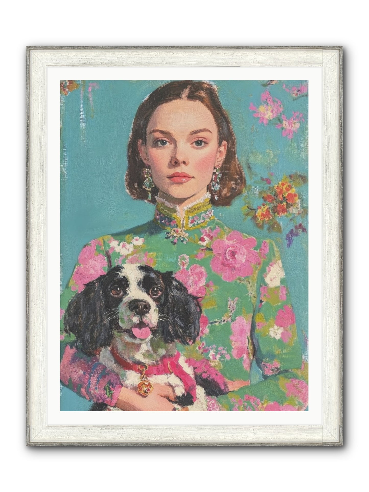 Sweet Darling Mine Framed Print - Driftwood White 36x48