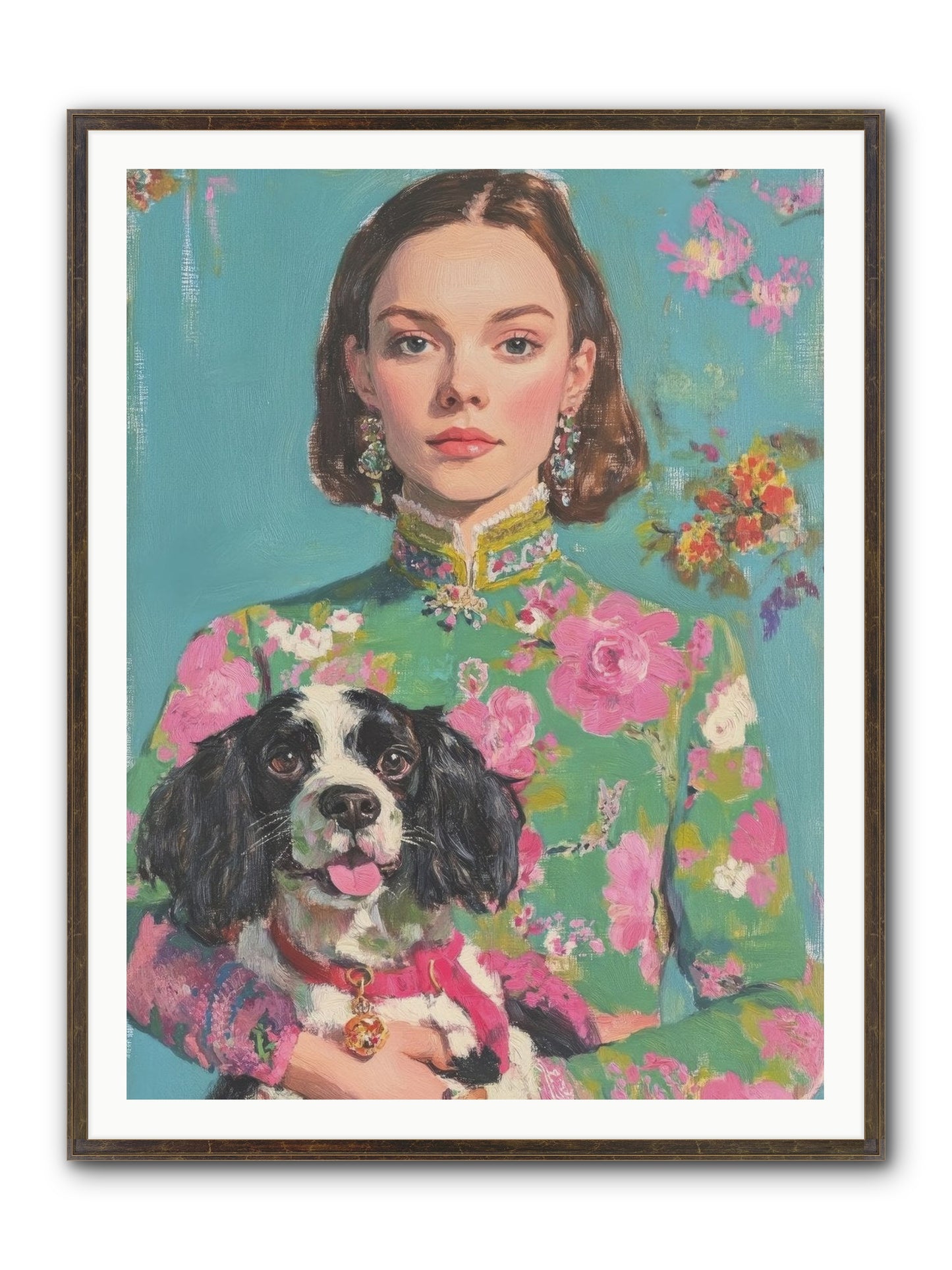 Sweet Darling Mine Framed Print - Slimwoods Black/Gold 36x48