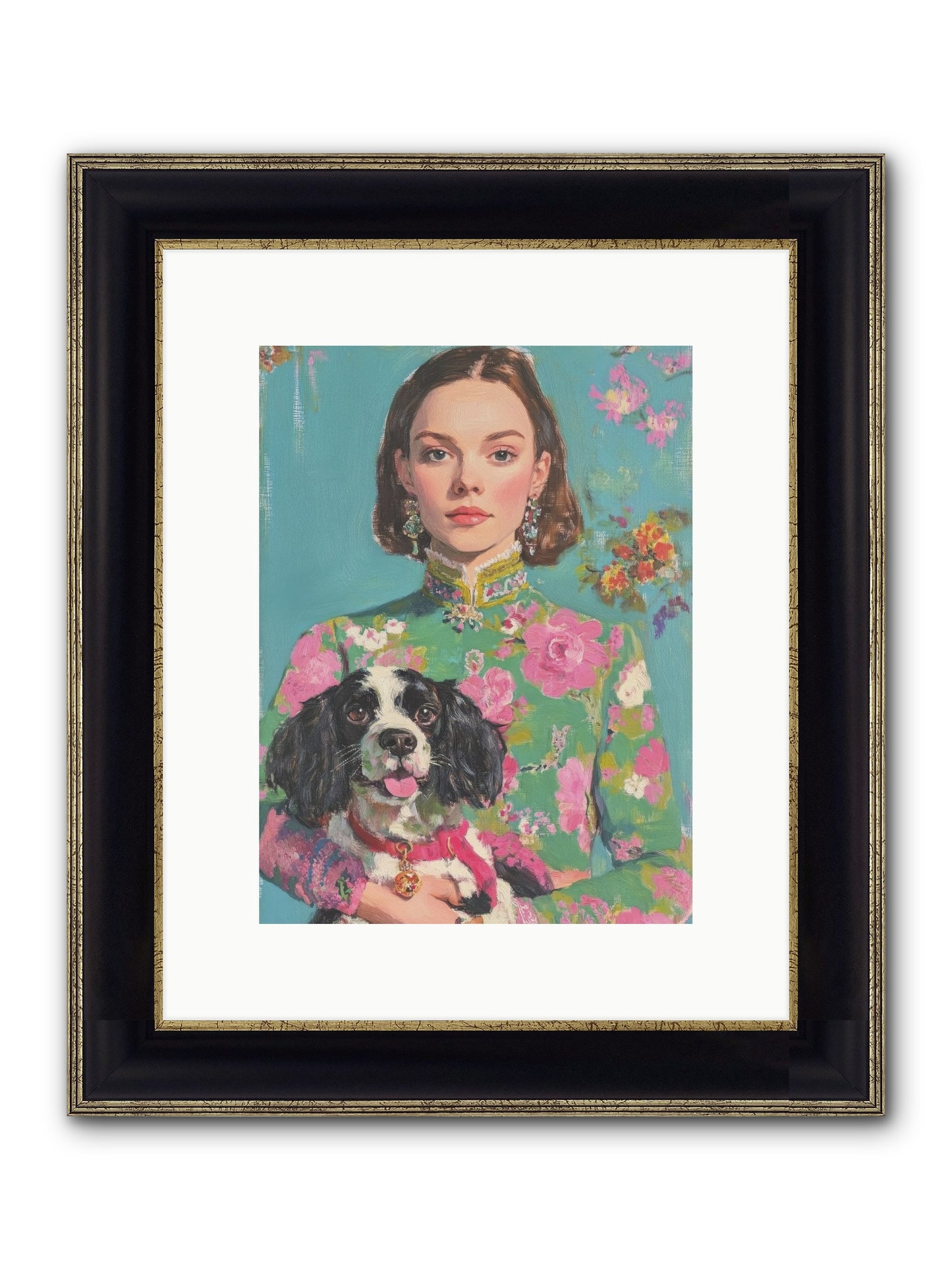 Sweet Darling Mine Framed Print - Black & Gold 9x12
