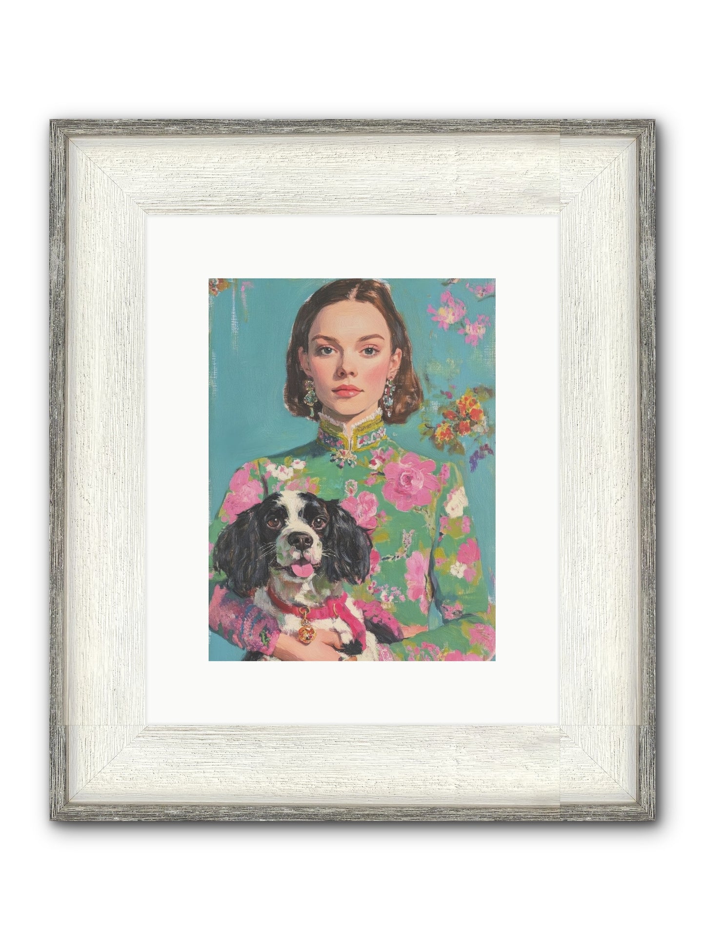 Sweet Darling Mine Framed Print - Driftwood White 9x12