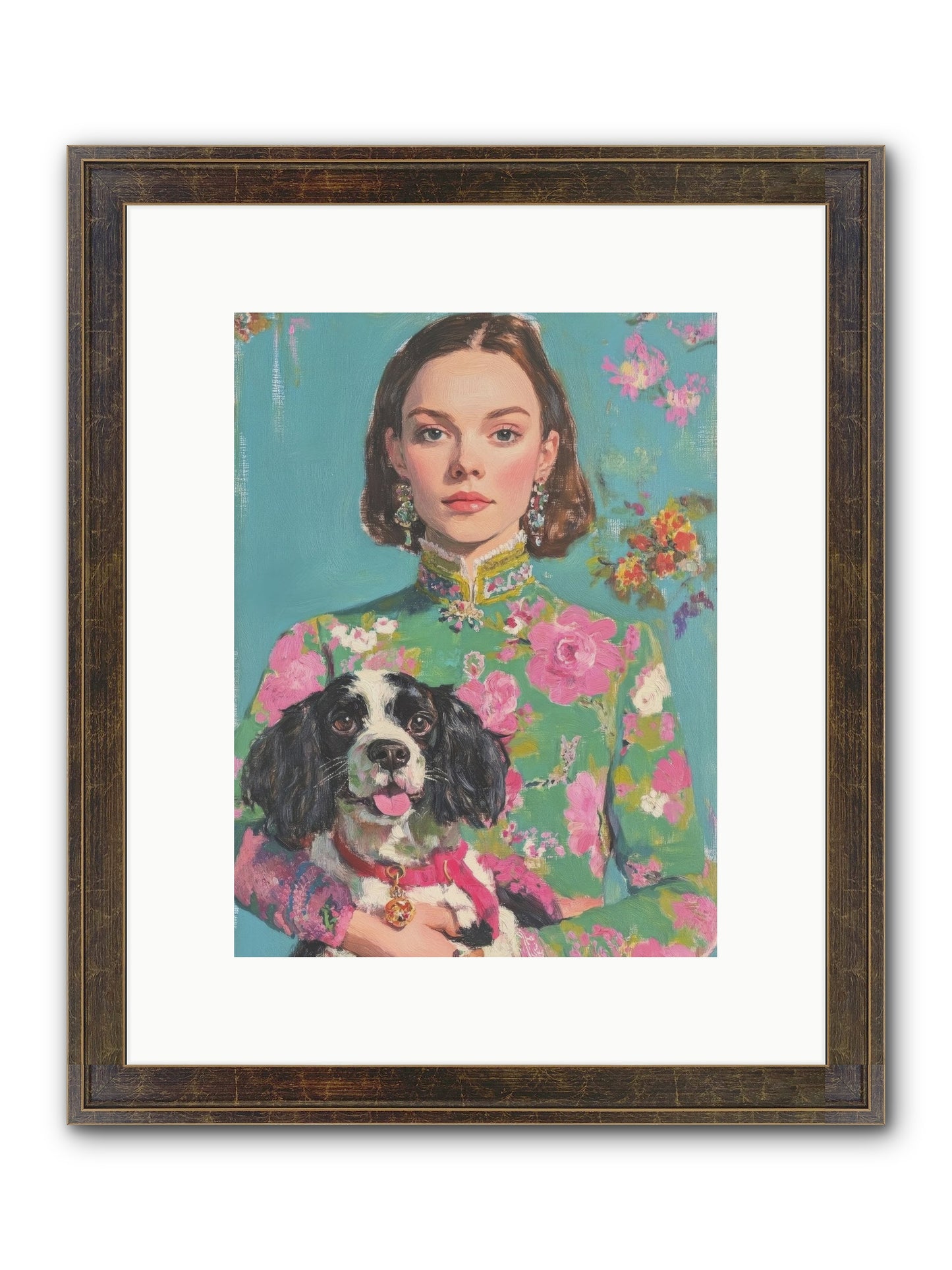 Sweet Darling Mine Framed Print - Slimwoods Black/Gold 9x12