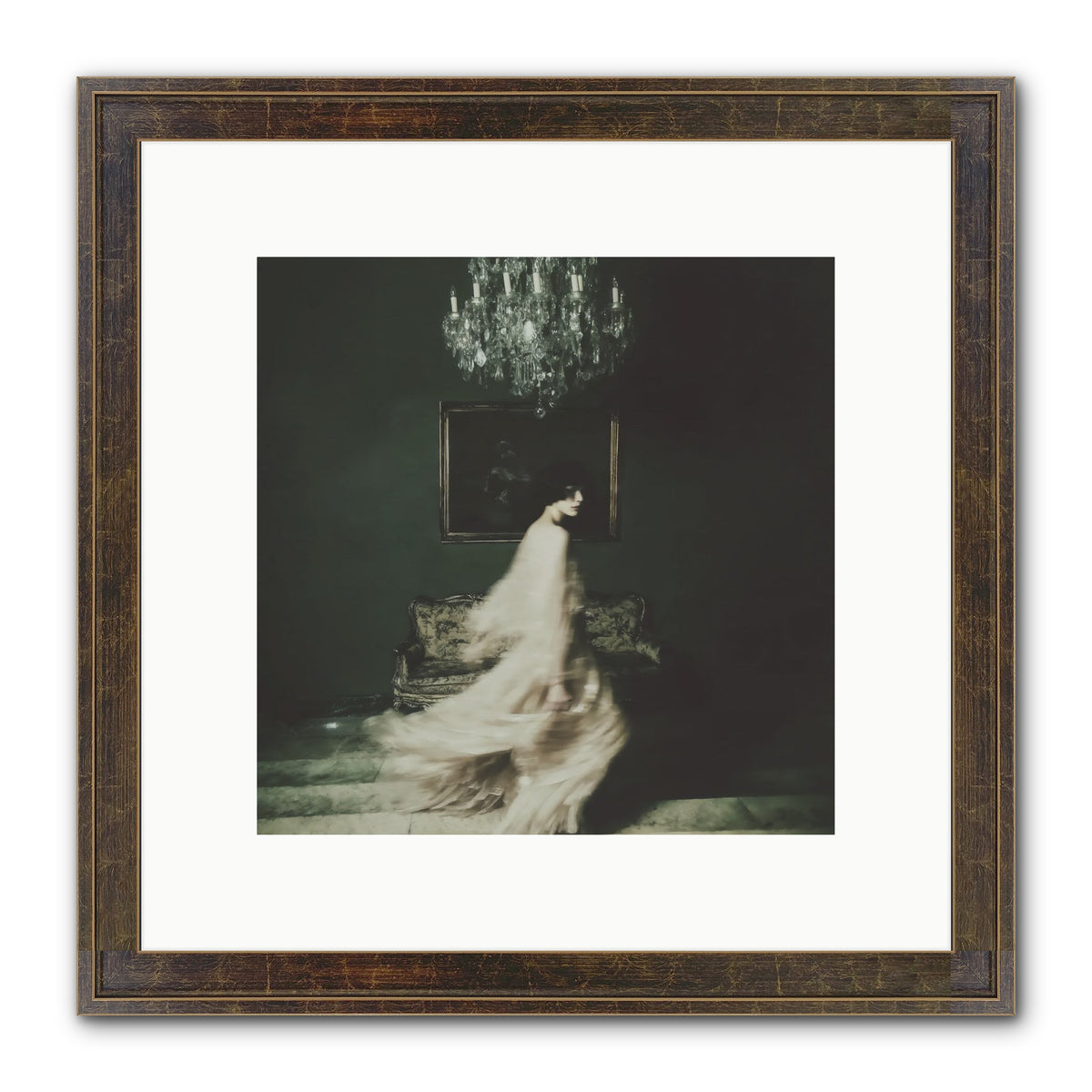 Sweet Defiance Framed Print - Slimwoods Black/Gold 10x10