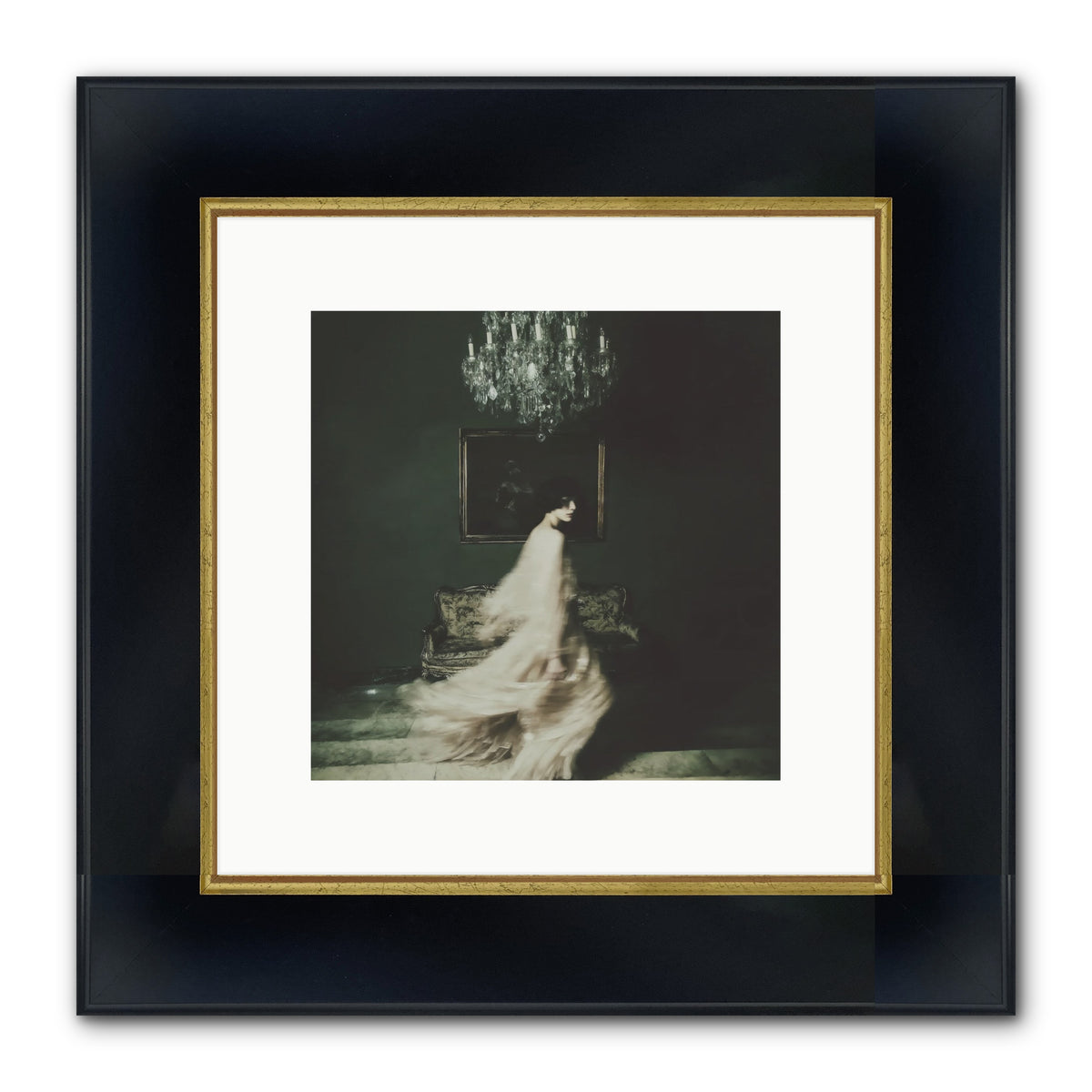Sweet Defiance Framed Print - Wide Black w/Gold 10x10
