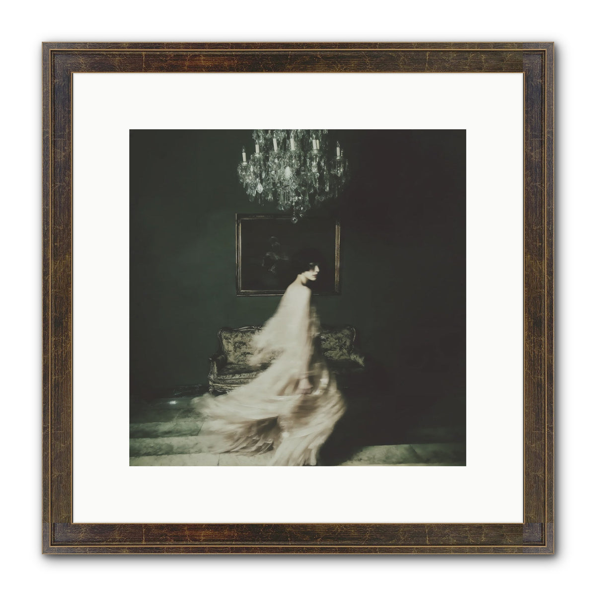 Sweet Defiance Framed Print - Slimwoods Black/Gold 12x12