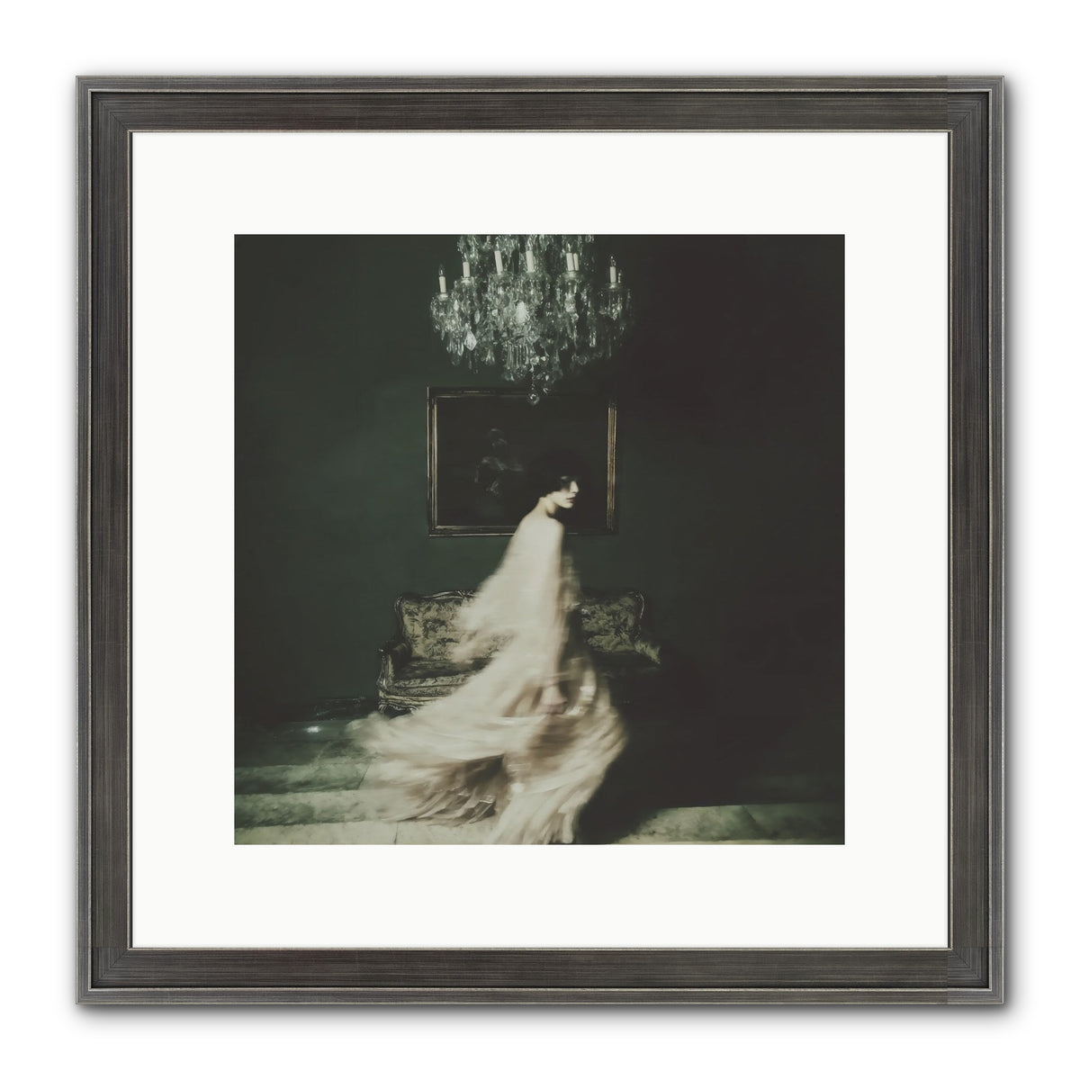 Sweet Defiance Framed Print - Slimwoods Black/Silver 12x12