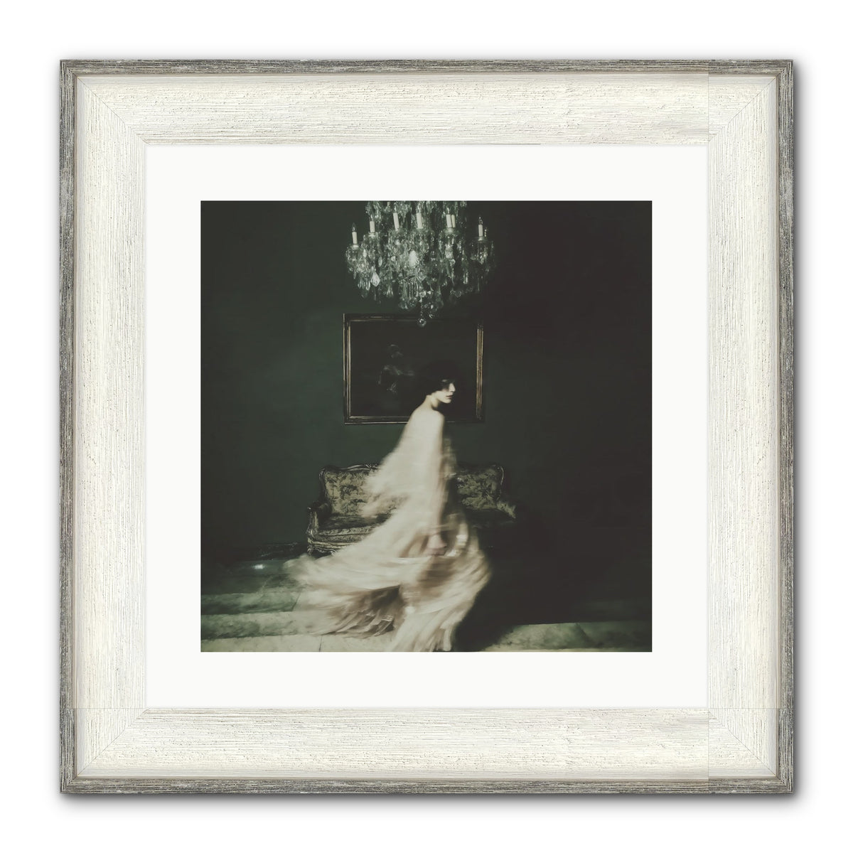Sweet Defiance Framed Print - Driftwood White 16x16