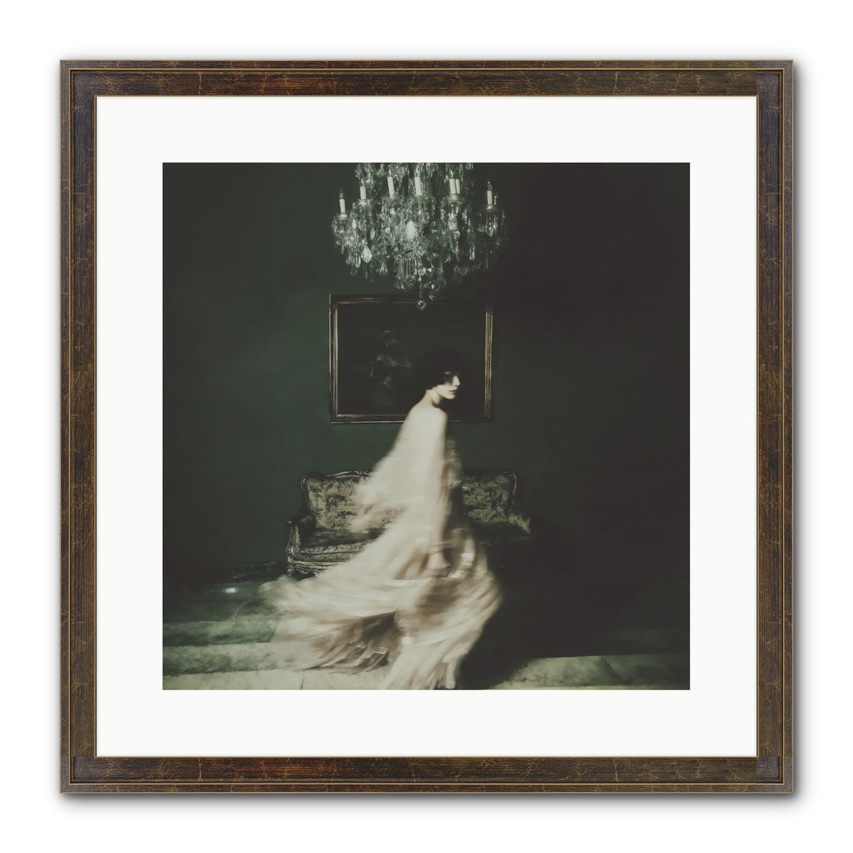 Sweet Defiance Framed Print - Slimwoods Black/Gold 16x16