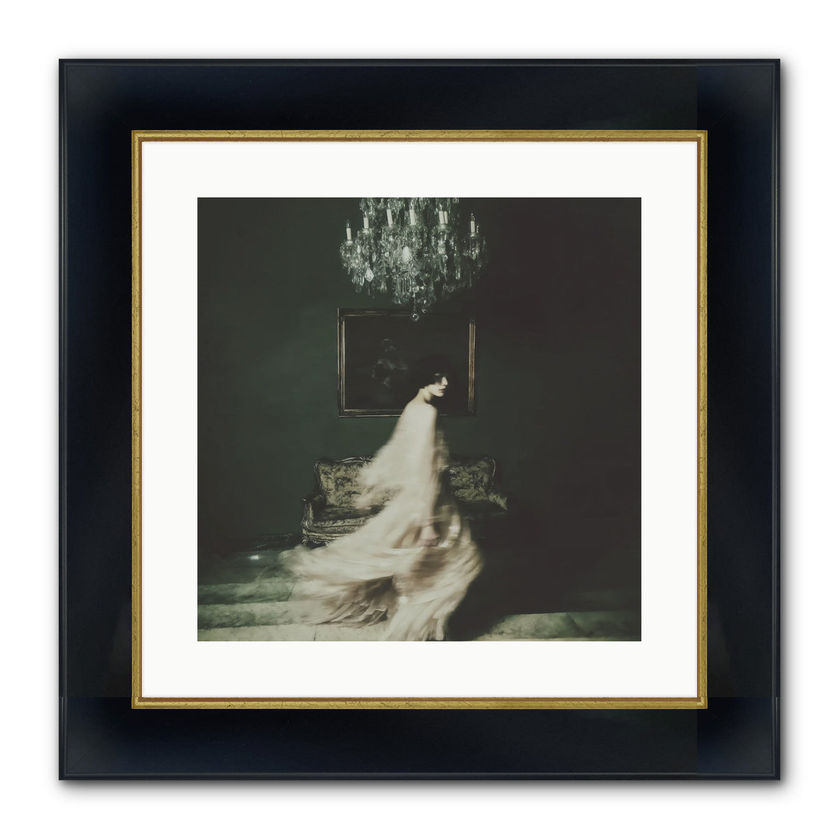 Sweet Defiance Framed Print - Wide Black w/Gold 16x16