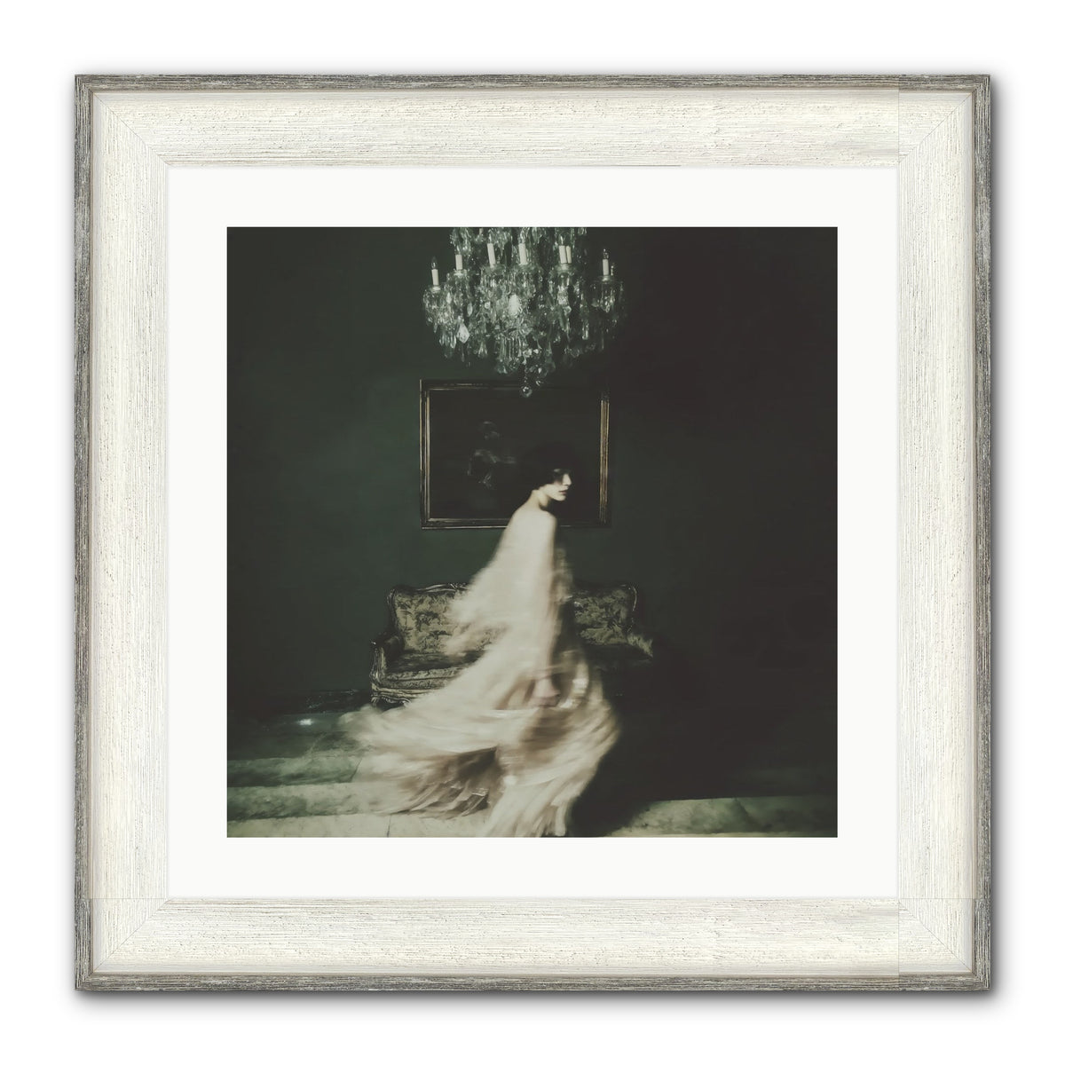 Sweet Defiance Framed Print - Driftwood White 20x20