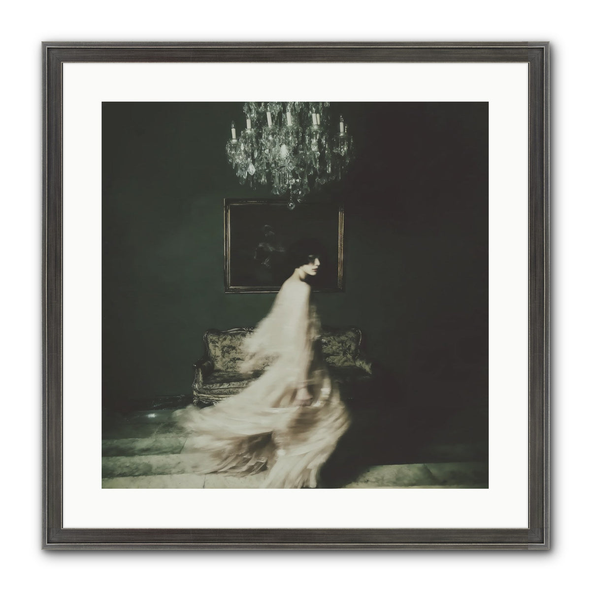 Sweet Defiance Framed Print - Slimwoods Black/Silver 20x20