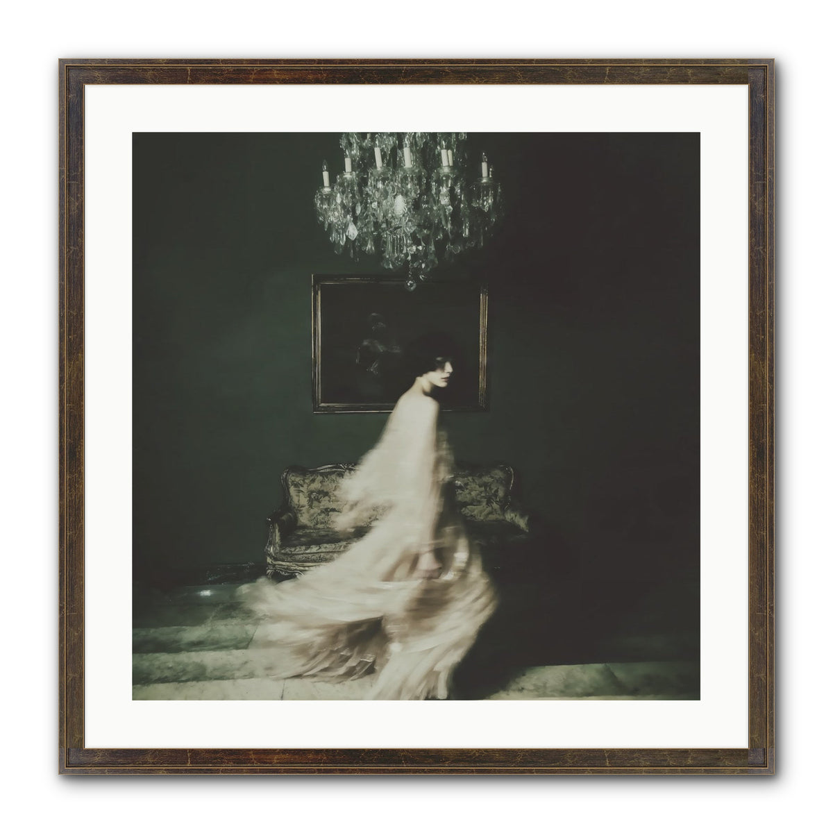 Sweet Defiance Framed Print - Slimwoods Black/Gold 24x24