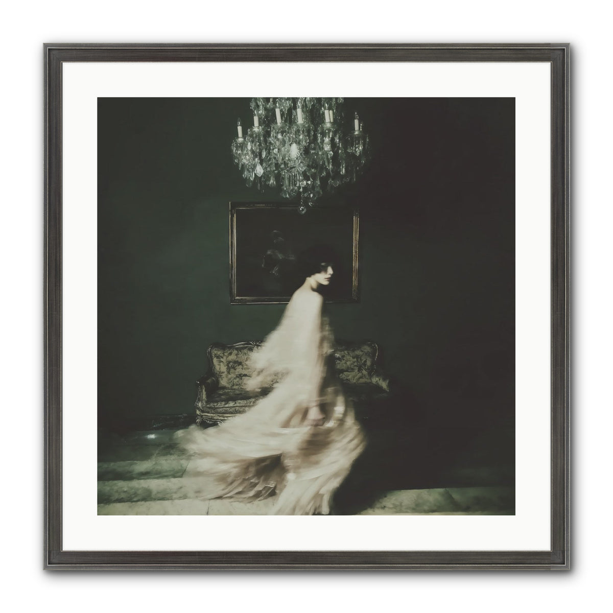 Sweet Defiance Framed Print - Slimwoods Black/Silver 24x24