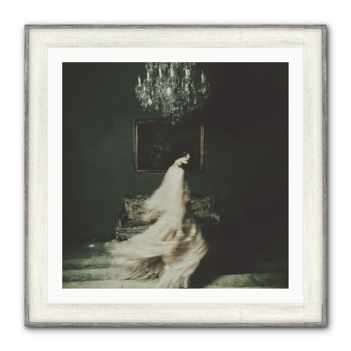 Sweet Defiance Framed Print - Driftwood White 30x30