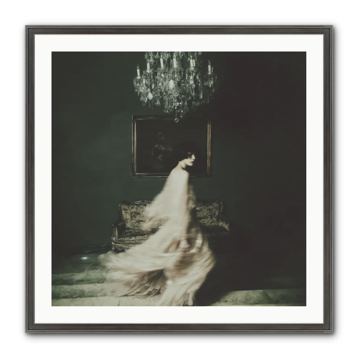 Sweet Defiance Framed Print - Slimwoods Black/Silver 30x30