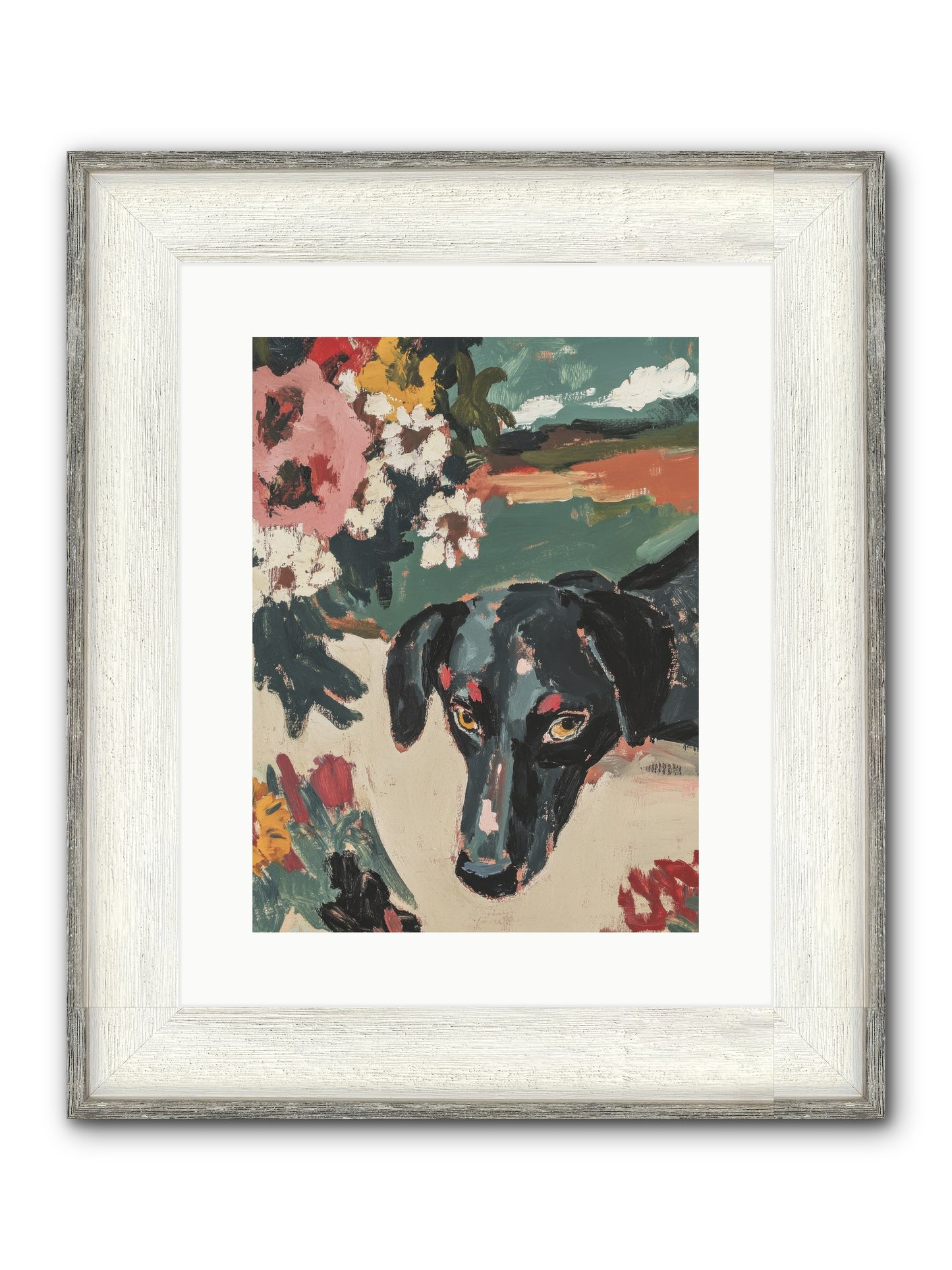 Sweet Dreams Framed Print - Driftwood White 12x16
