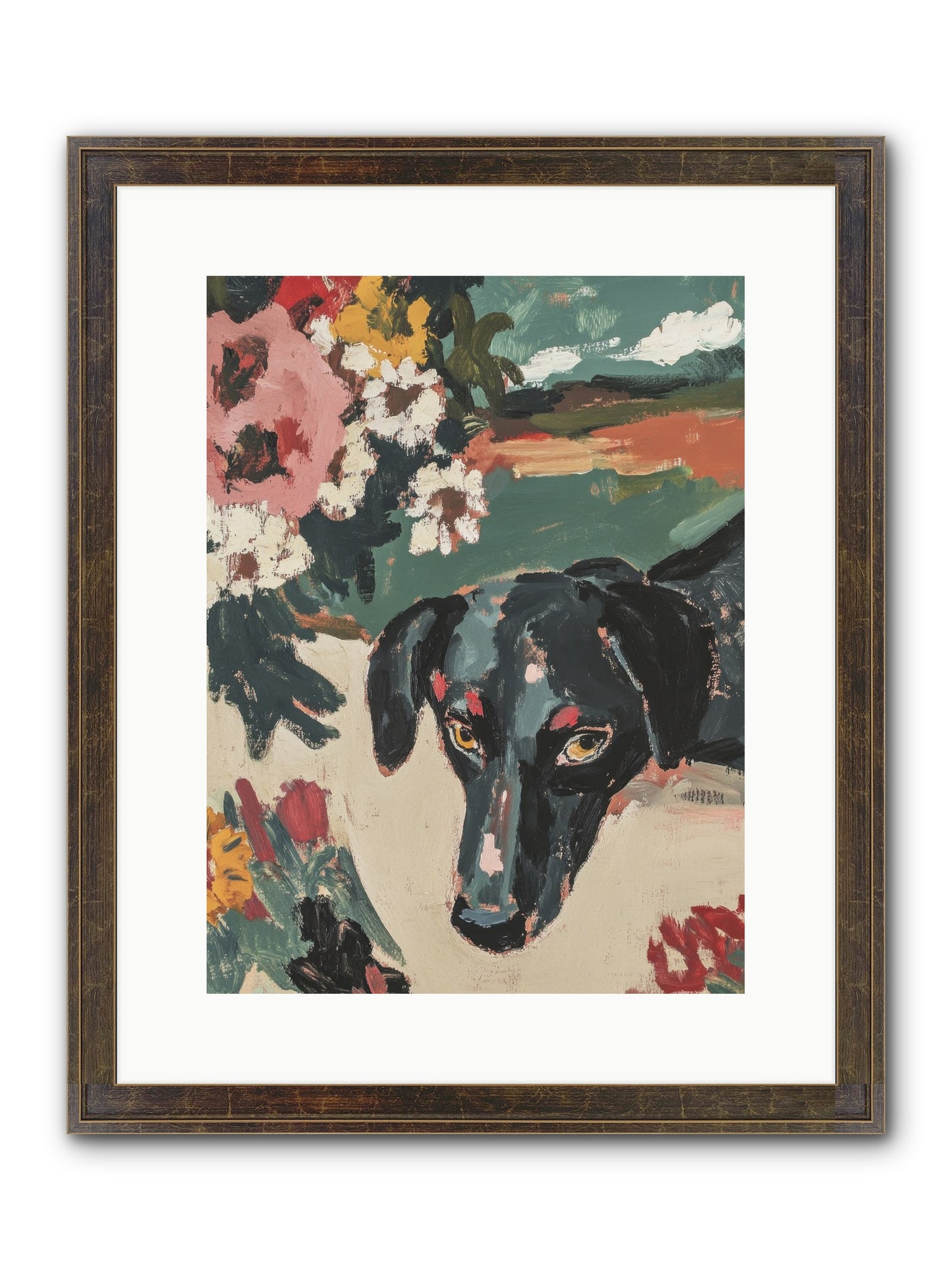 Sweet Dreams Framed Print - Slimwoods Black/Gold 12x16