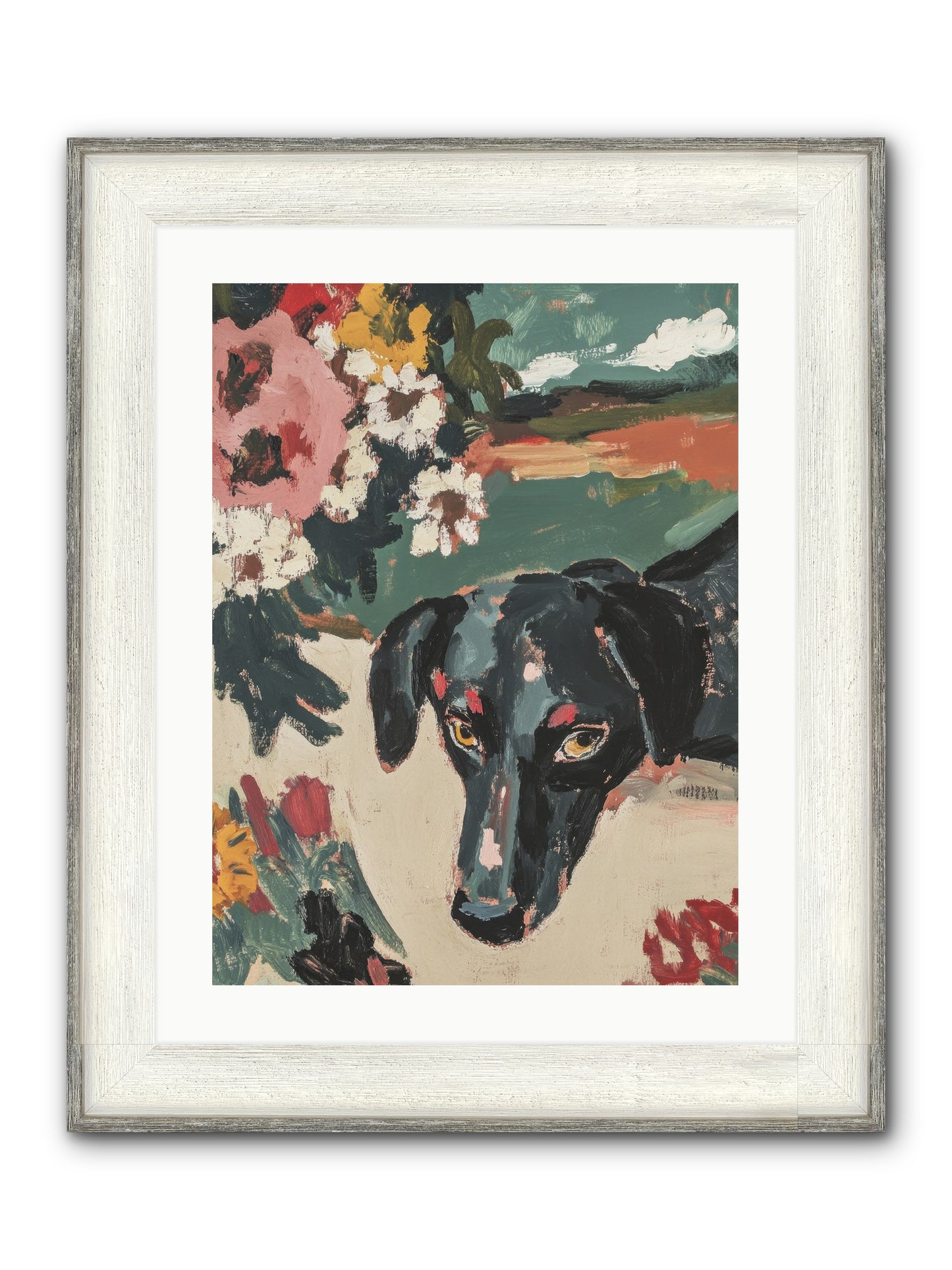 Sweet Dreams Framed Print - Driftwood White 18x24