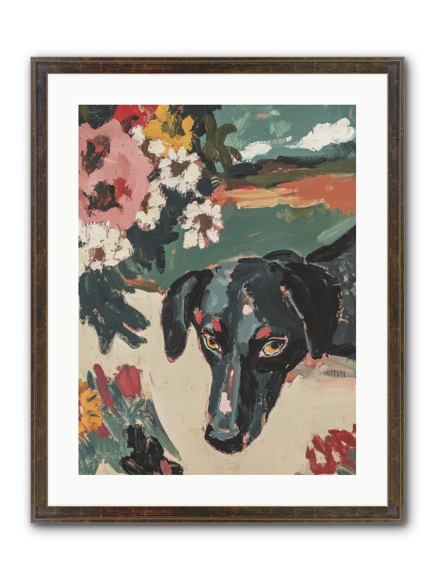 Sweet Dreams Framed Print - Slimwoods Black/Gold 18x24