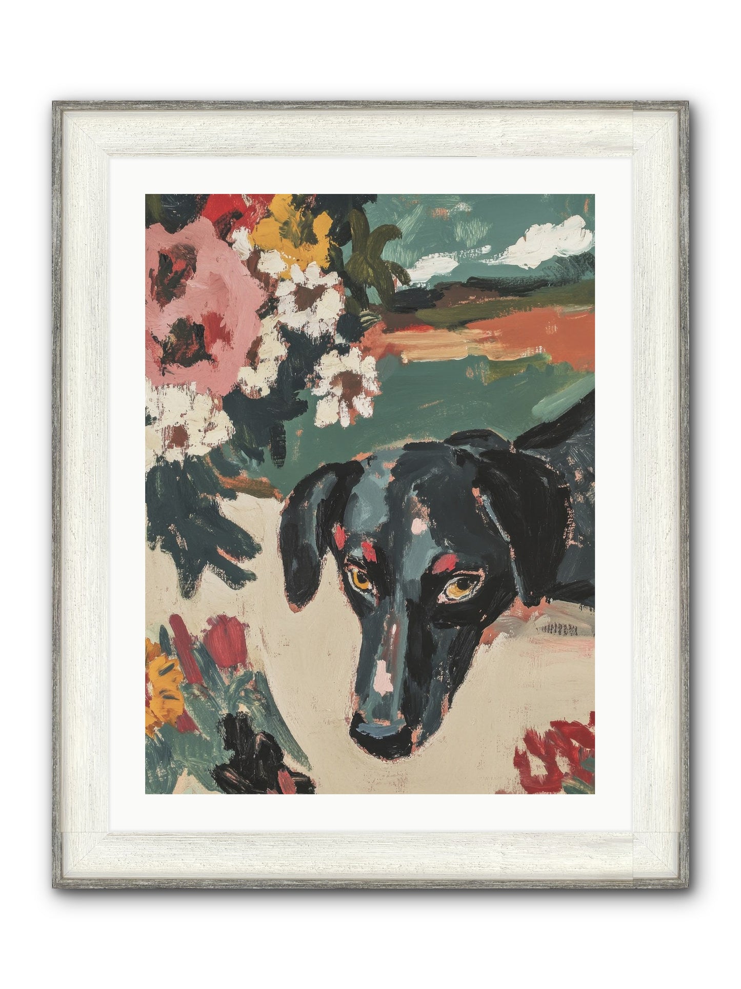 Sweet Dreams Framed Print - Driftwood White 24x32
