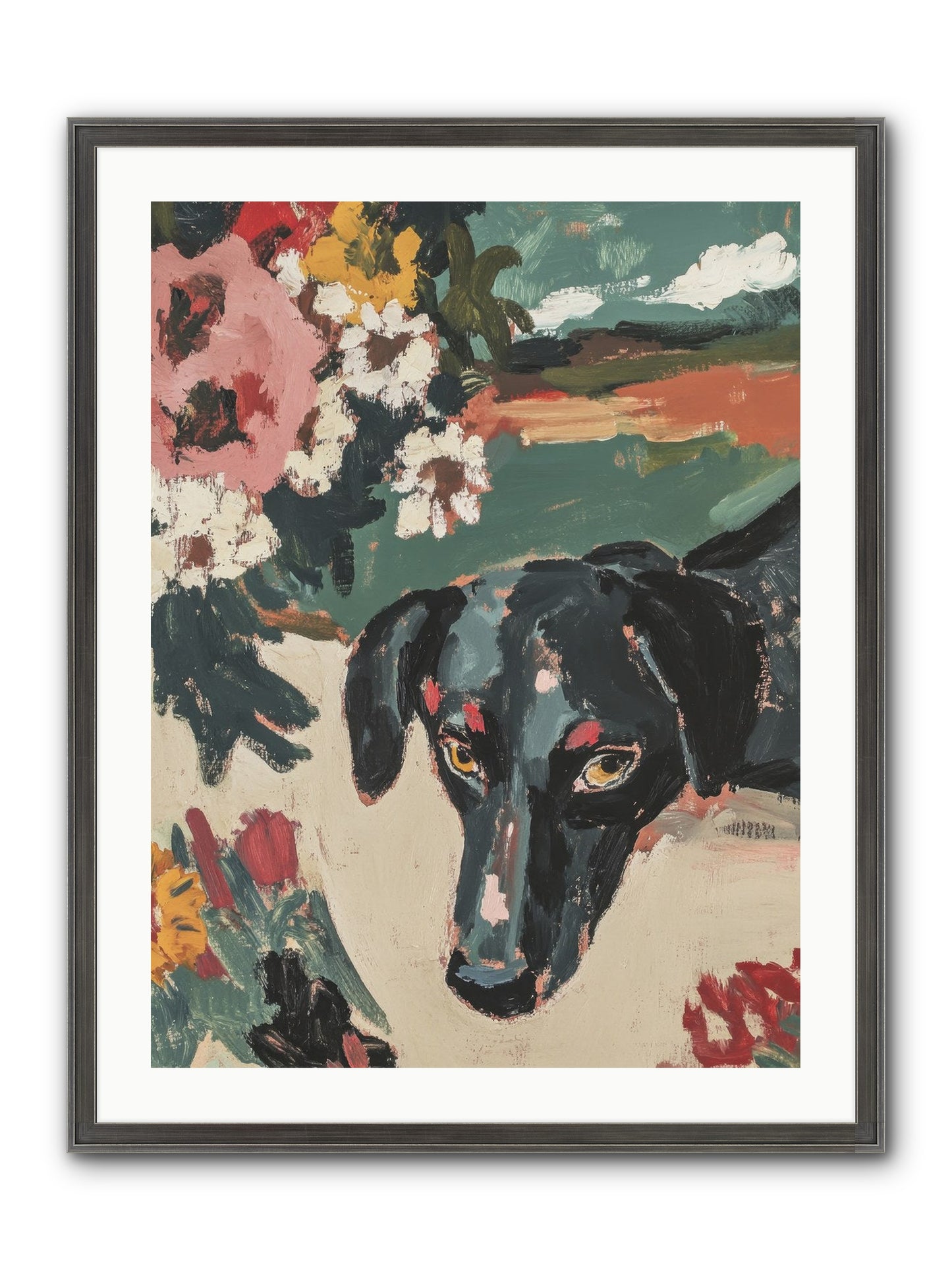 Sweet Dreams Framed Print - Slimwoods Black/Silver 24x32
