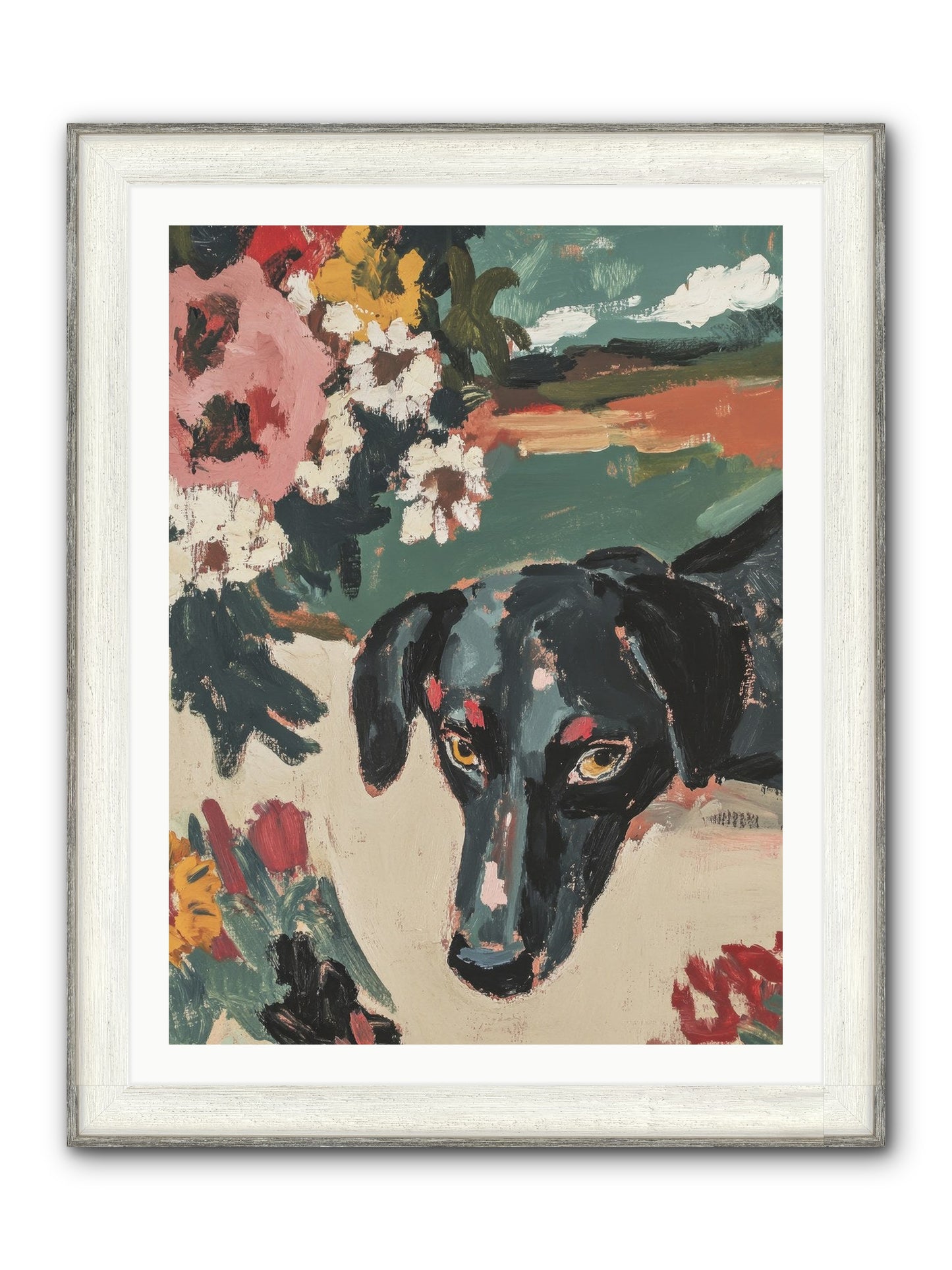 Sweet Dreams Framed Print - Driftwood White 30x40