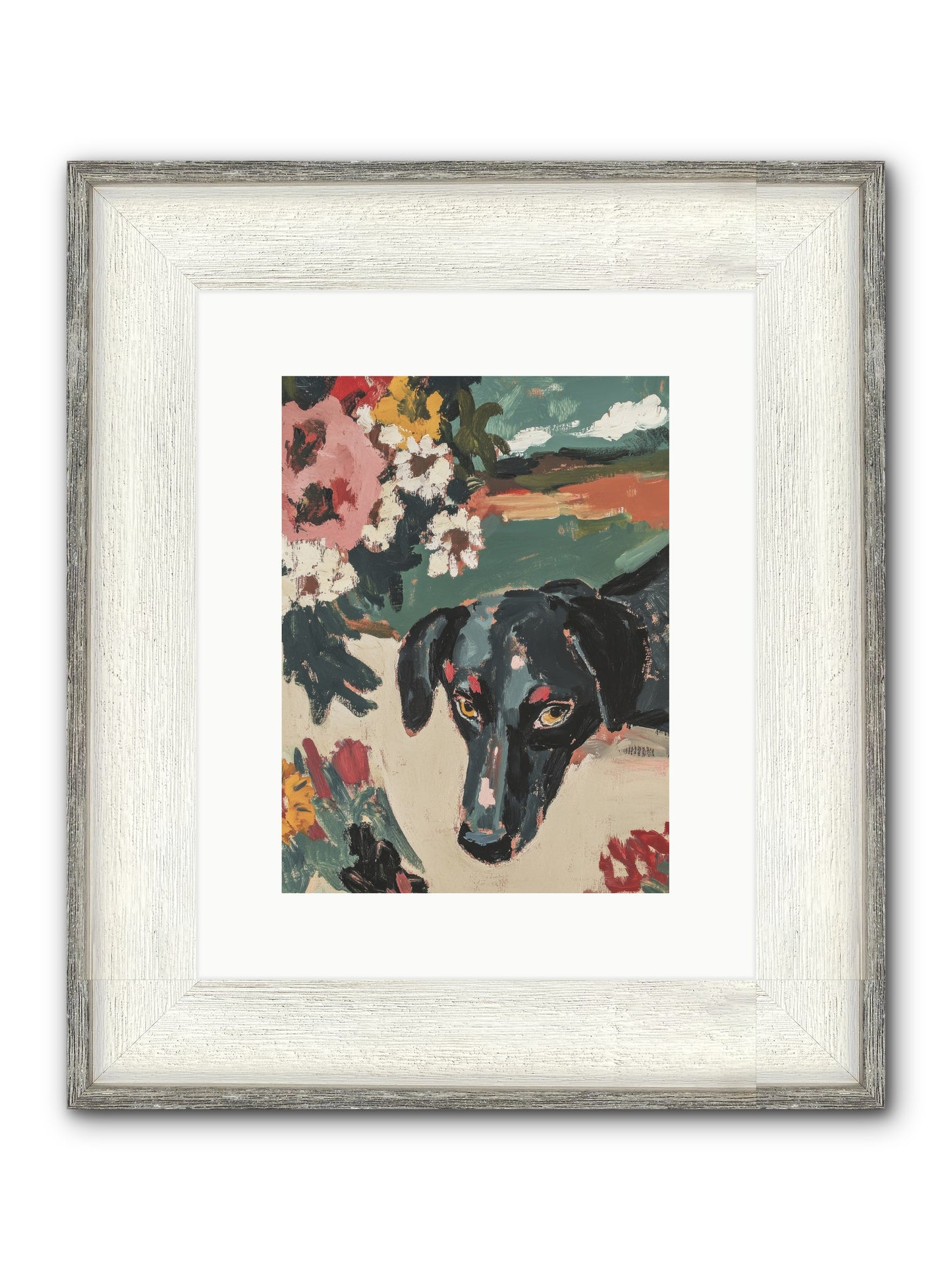 Sweet Dreams Framed Print - Driftwood White 9x12