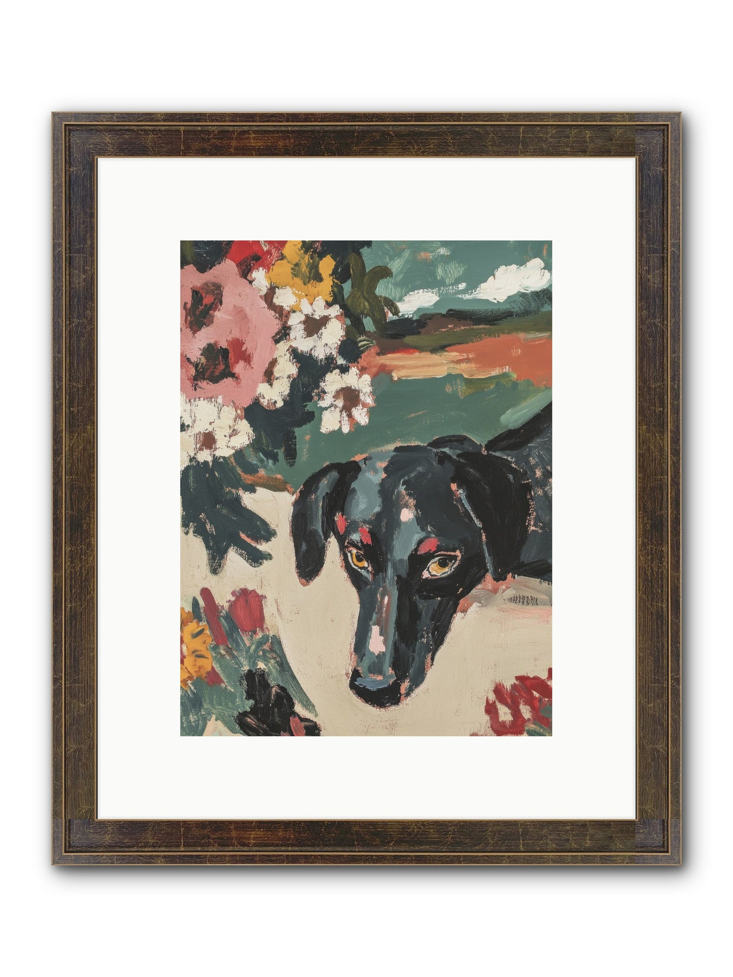 Sweet Dreams Framed Print - Slimwoods Black/Gold 9x12