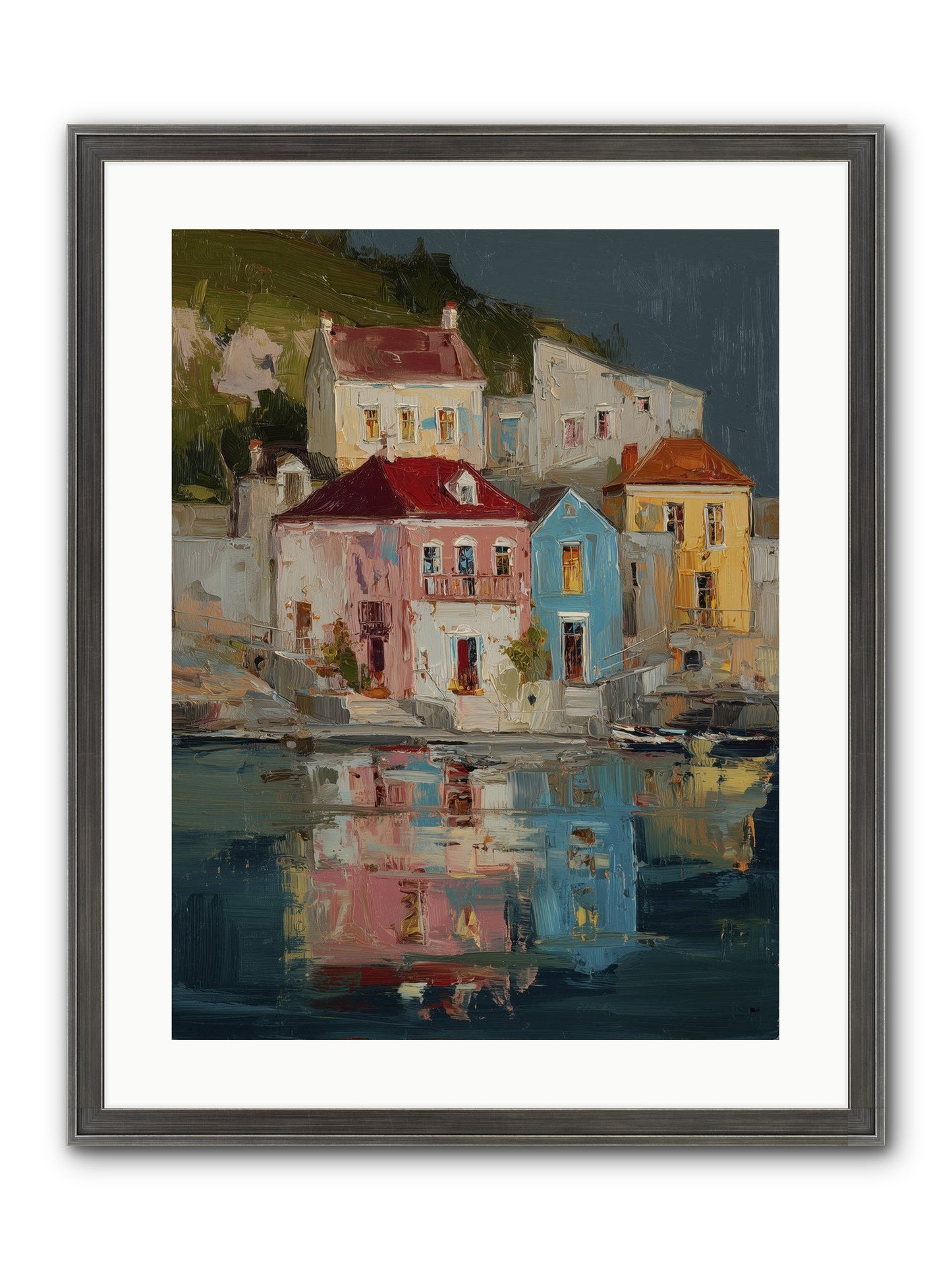 Sweet Hour Before Framed Print - Slimwoods Black/Silver 18x24