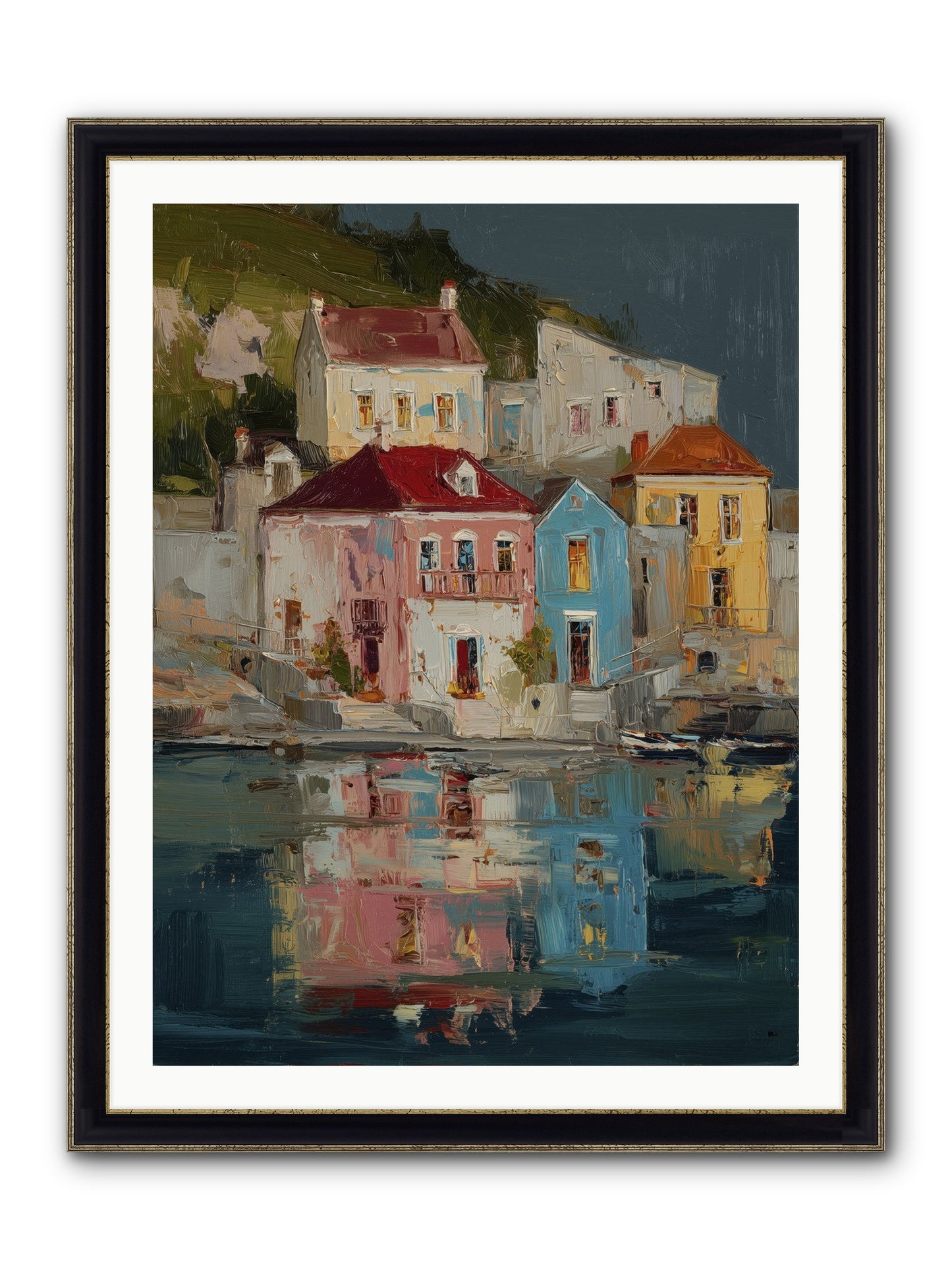 Sweet Hour Before Framed Print - Black & Gold 30x40