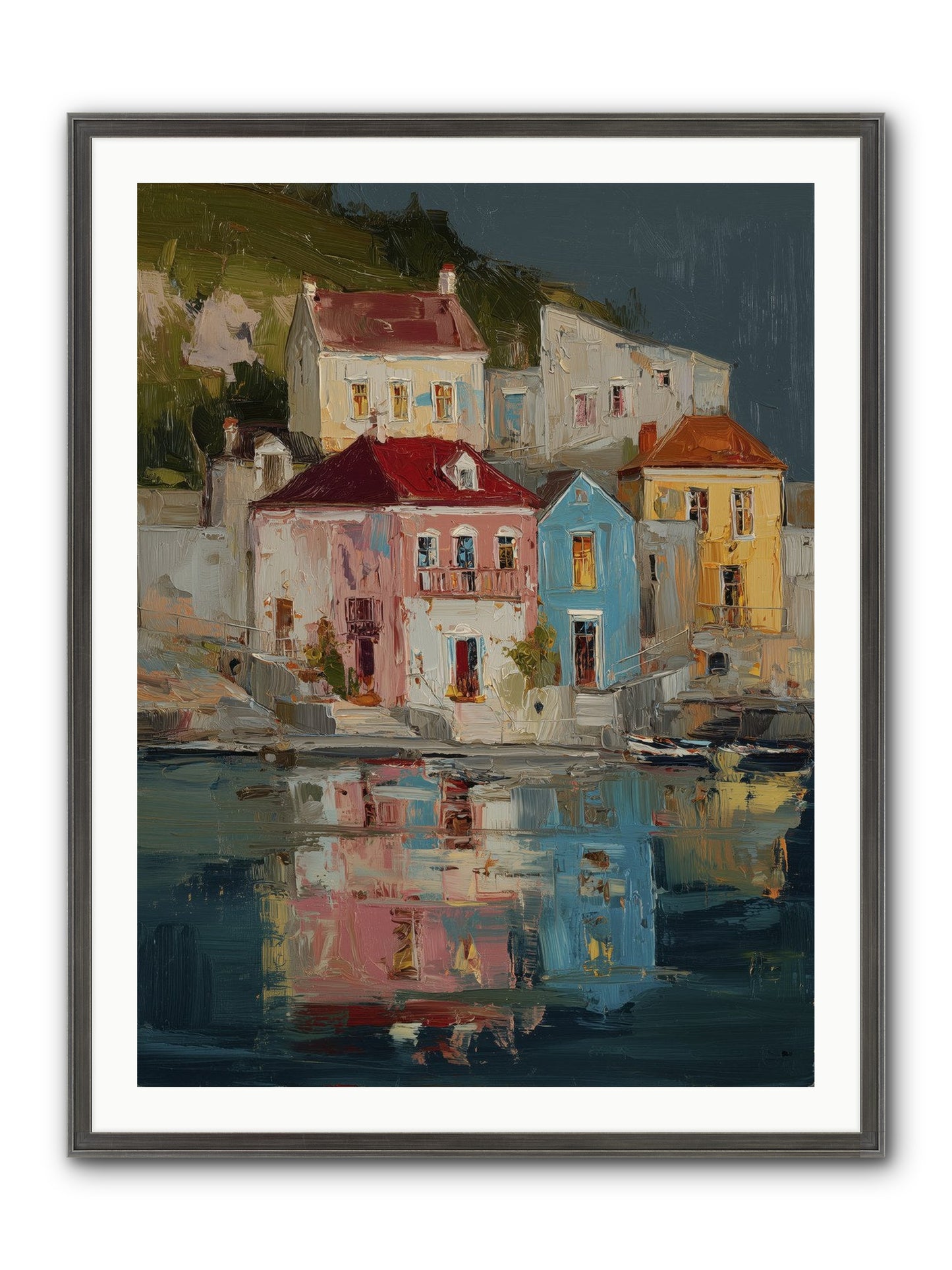 Sweet Hour Before Framed Print - Slimwoods Black/Silver 30x40