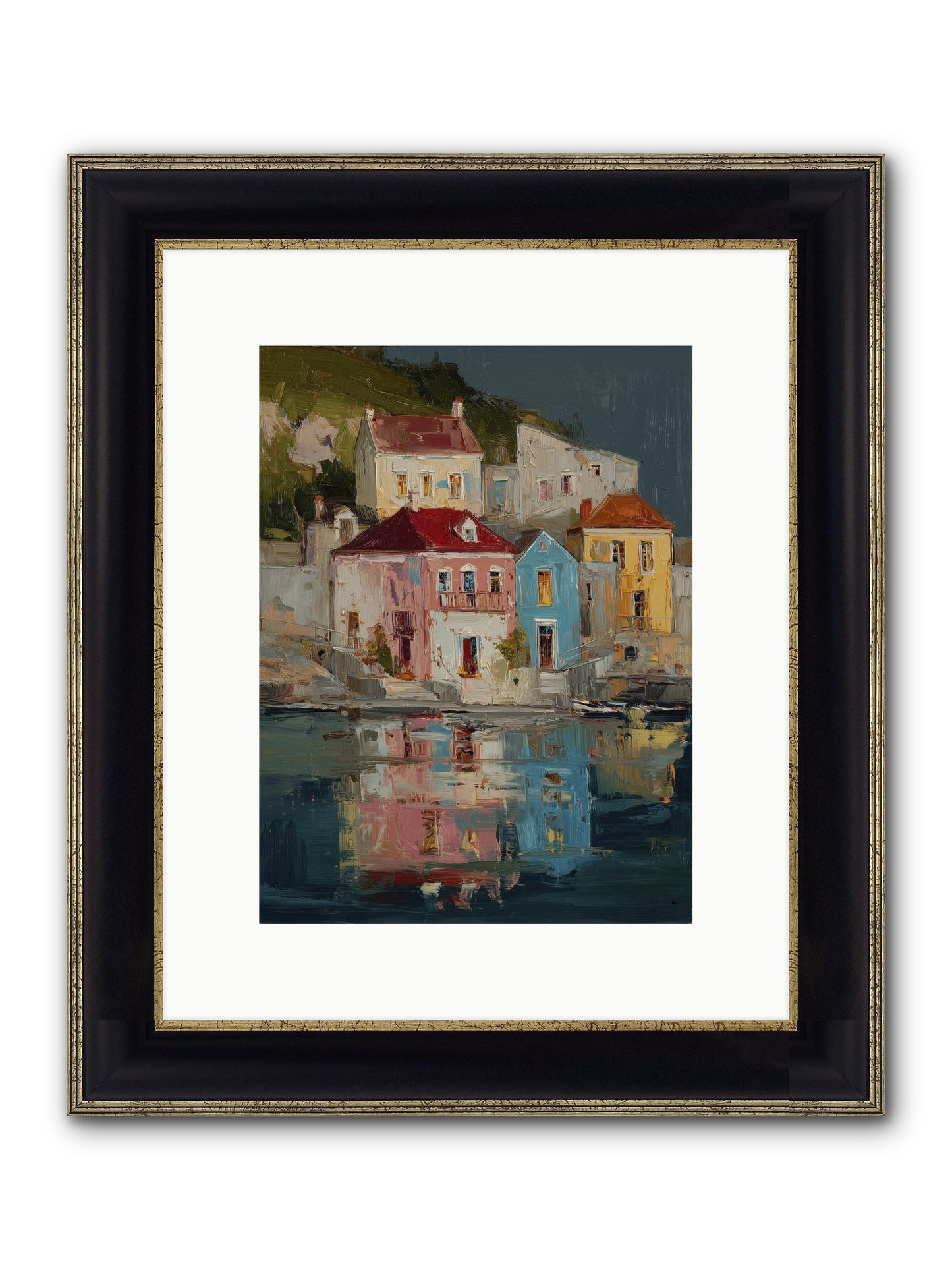 Sweet Hour Before Framed Print - Black & Gold 9x12