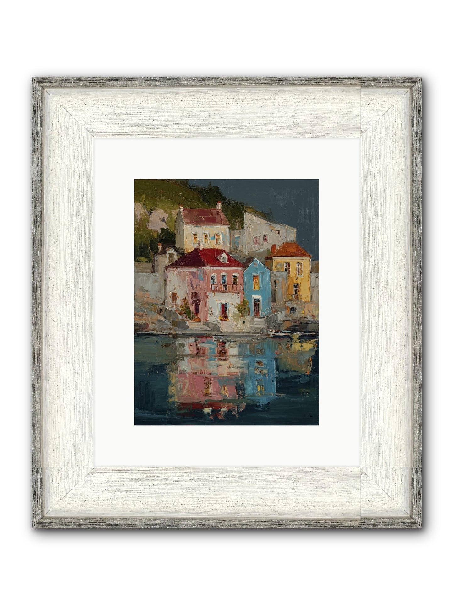 Sweet Hour Before Framed Print - Driftwood White 9x12