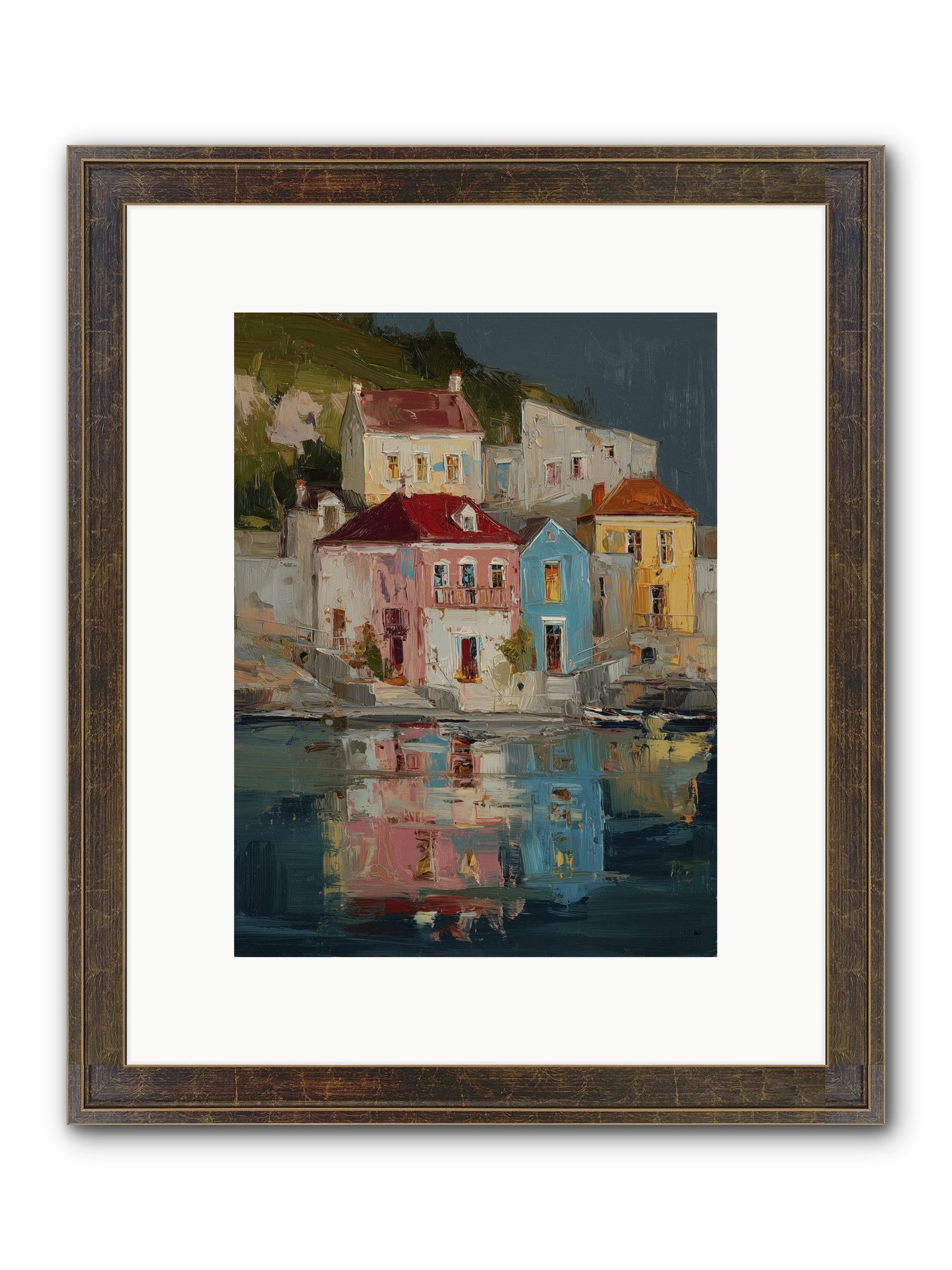Sweet Hour Before Framed Print - Slimwoods Black/Gold 9x12