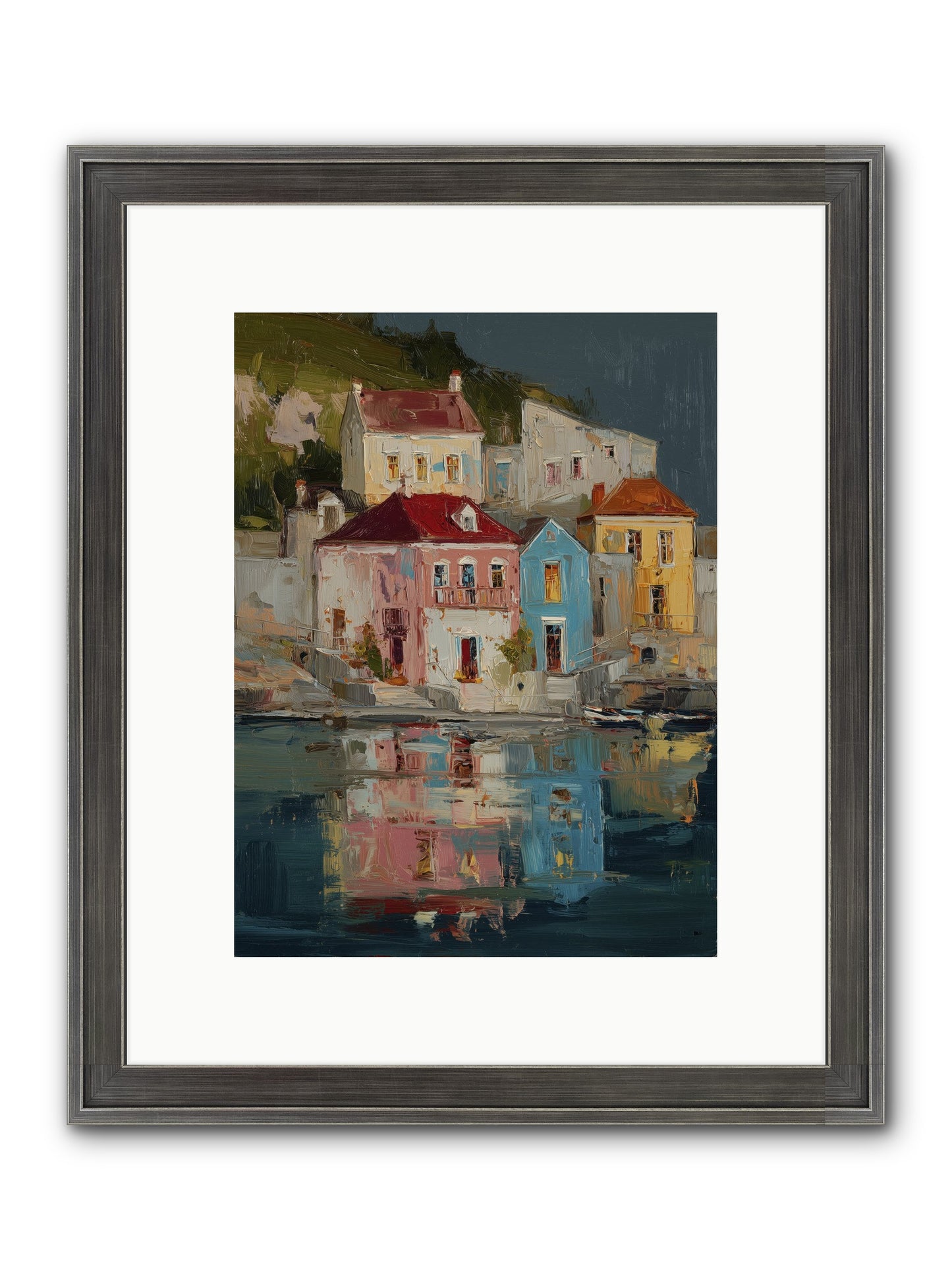 Sweet Hour Before Framed Print - Slimwoods Black/Silver 9x12
