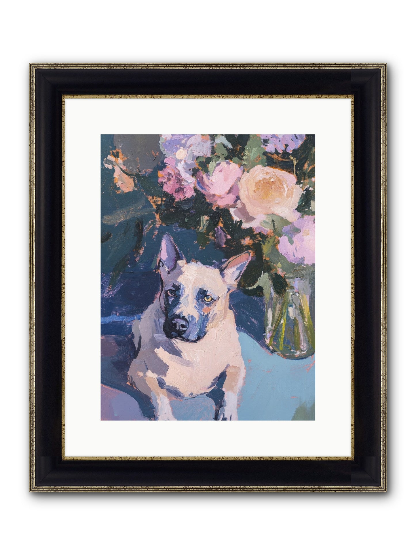 Sweet Little Rascal Framed Print - Black & Gold 12x16