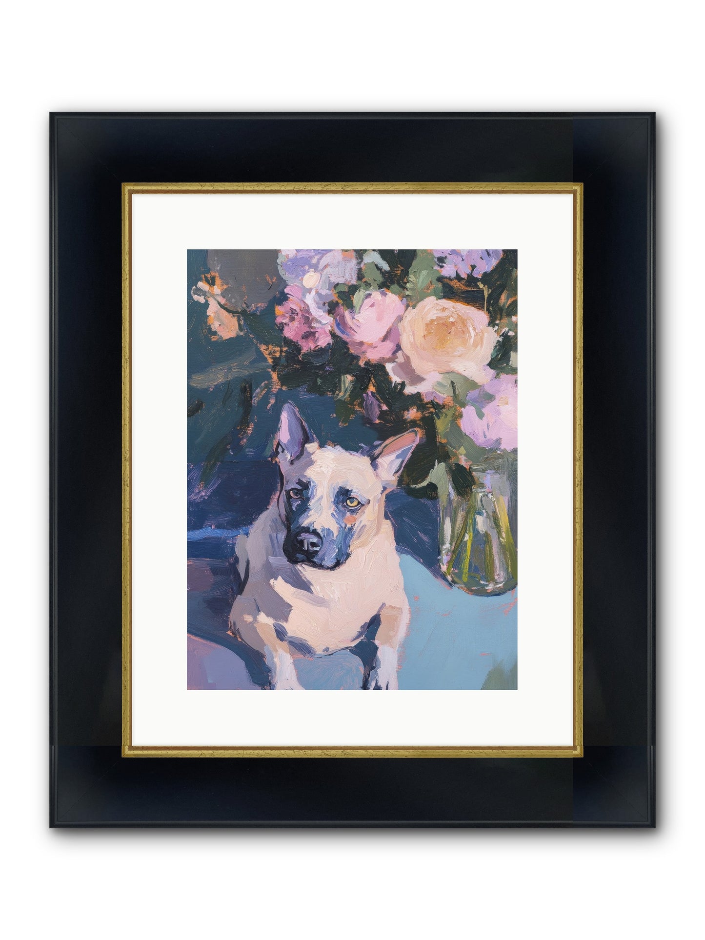 Sweet Little Rascal Framed Print - Wide Black w/Gold 12x16