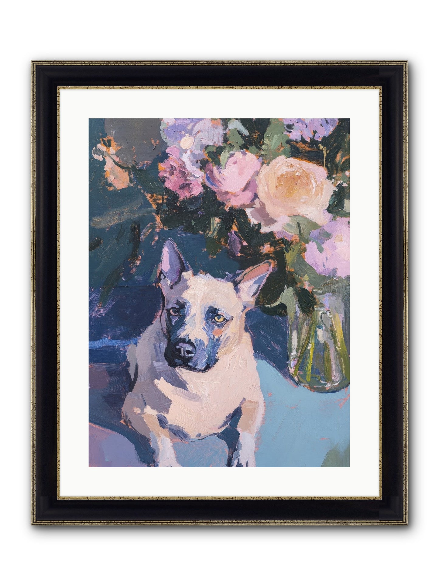 Sweet Little Rascal Framed Print - Black & Gold 18x24