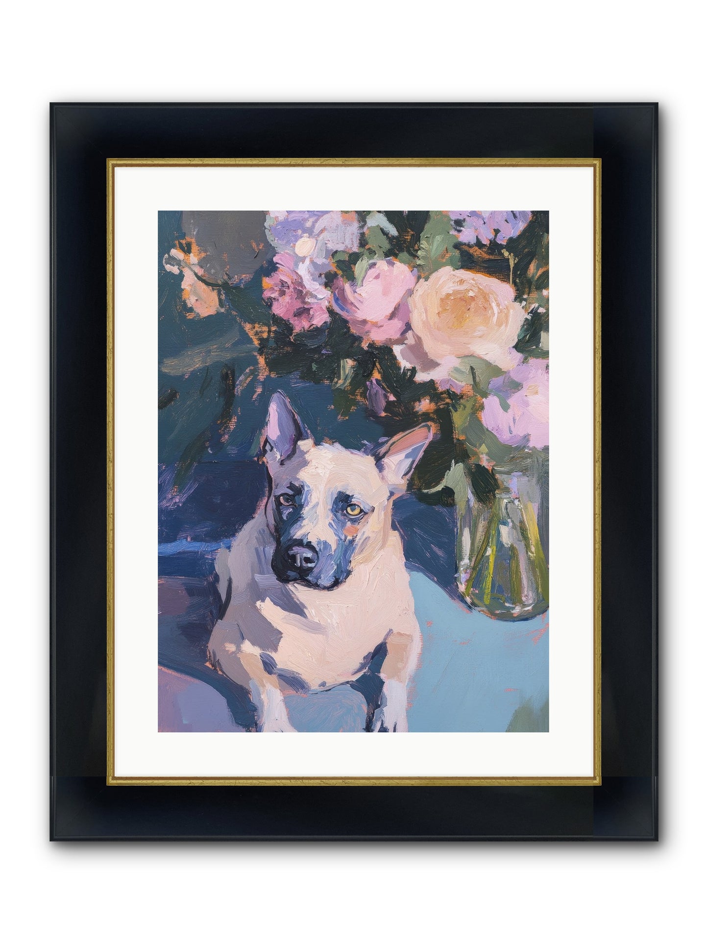 Sweet Little Rascal Framed Print - Wide Black w/Gold 18x24