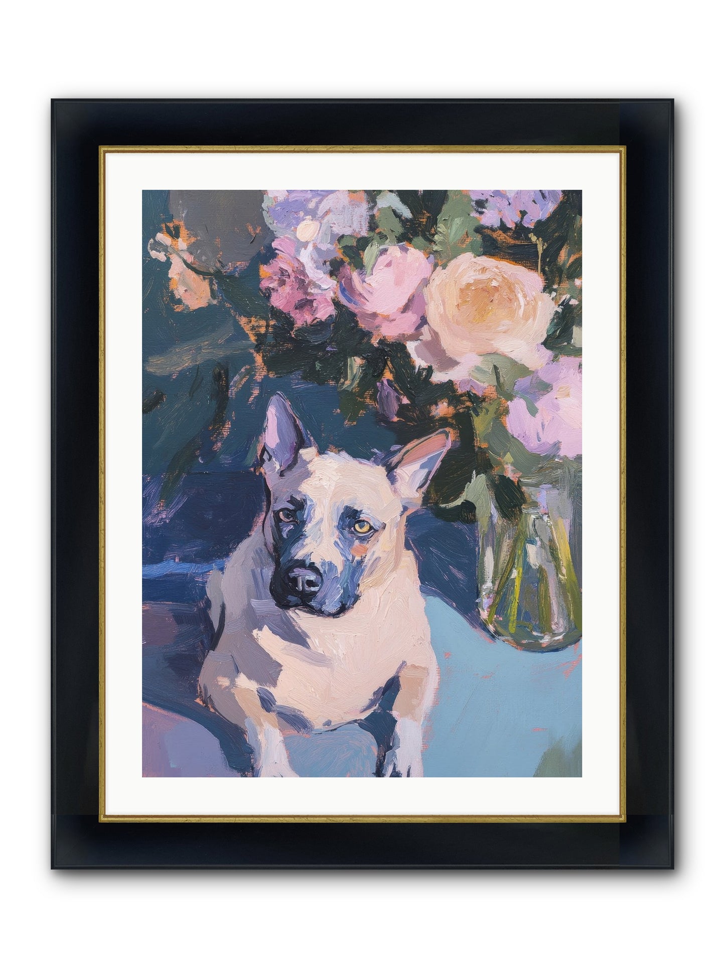 Sweet Little Rascal Framed Print - Wide Black w/Gold 24x32