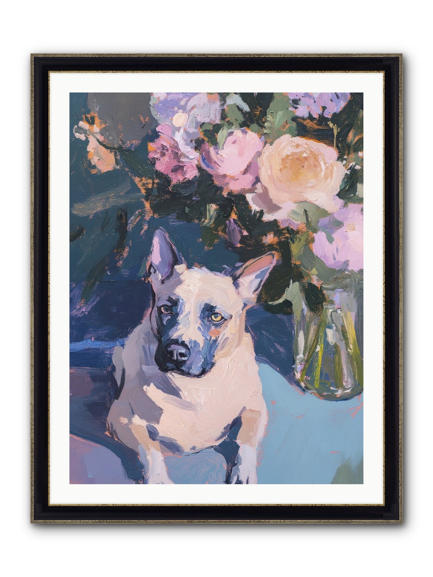 Sweet Little Rascal Framed Print - Black & Gold 30x40