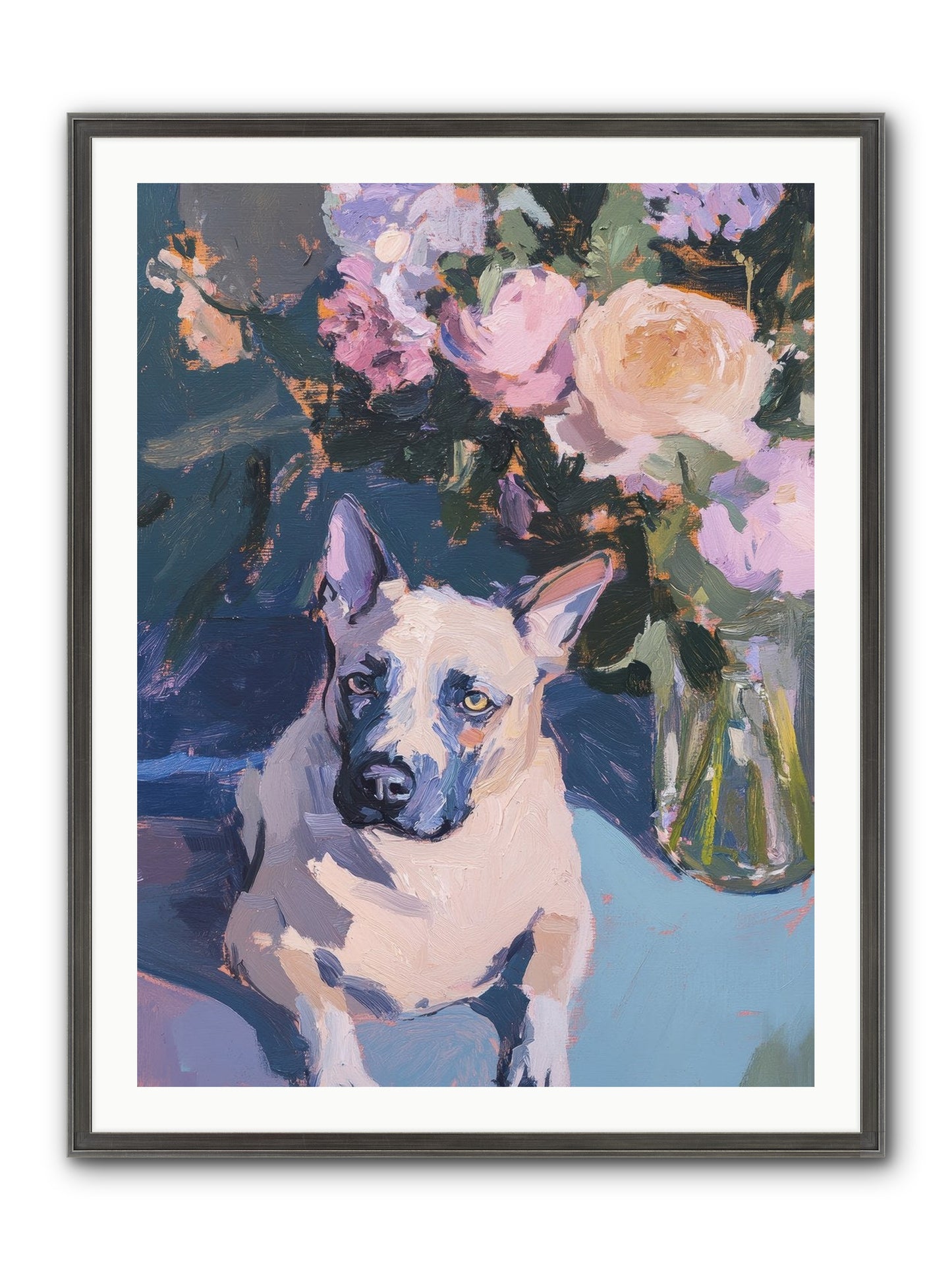 Sweet Little Rascal Framed Print - Slimwoods Black/Silver 30x40