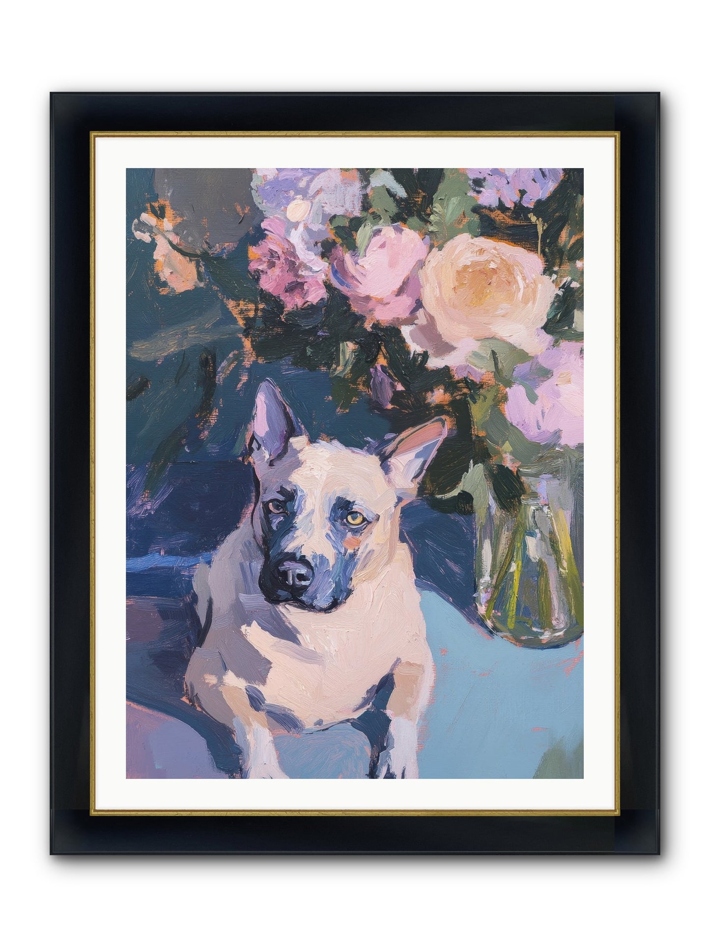 Sweet Little Rascal Framed Print - Wide Black w/Gold 30x40