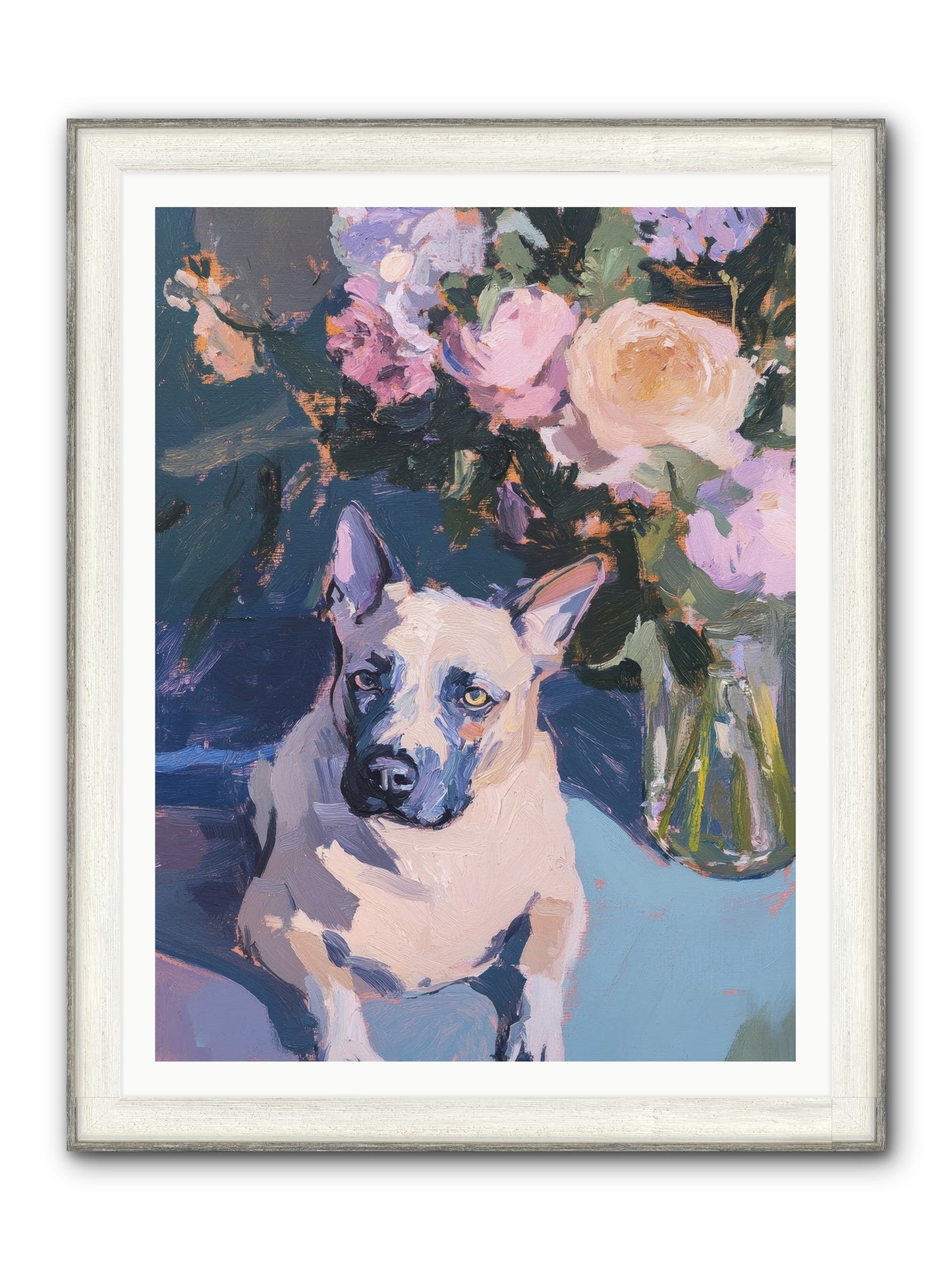 Sweet Little Rascal Framed Print - Driftwood White 36x48