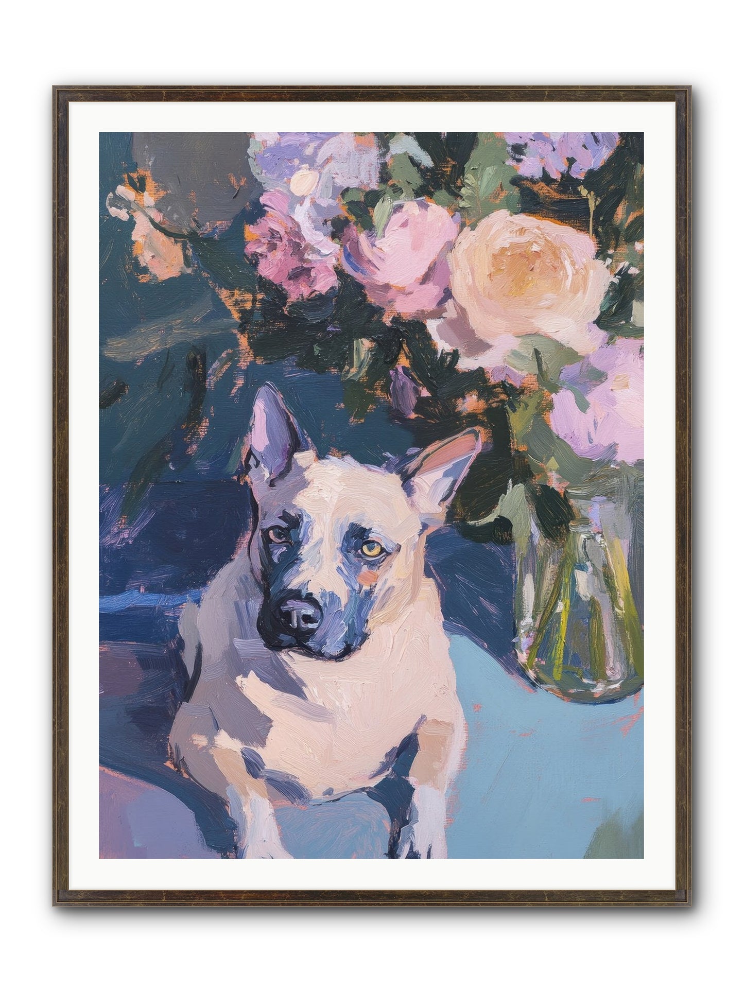 Sweet Little Rascal Framed Print - Slimwoods Black/Gold 36x48