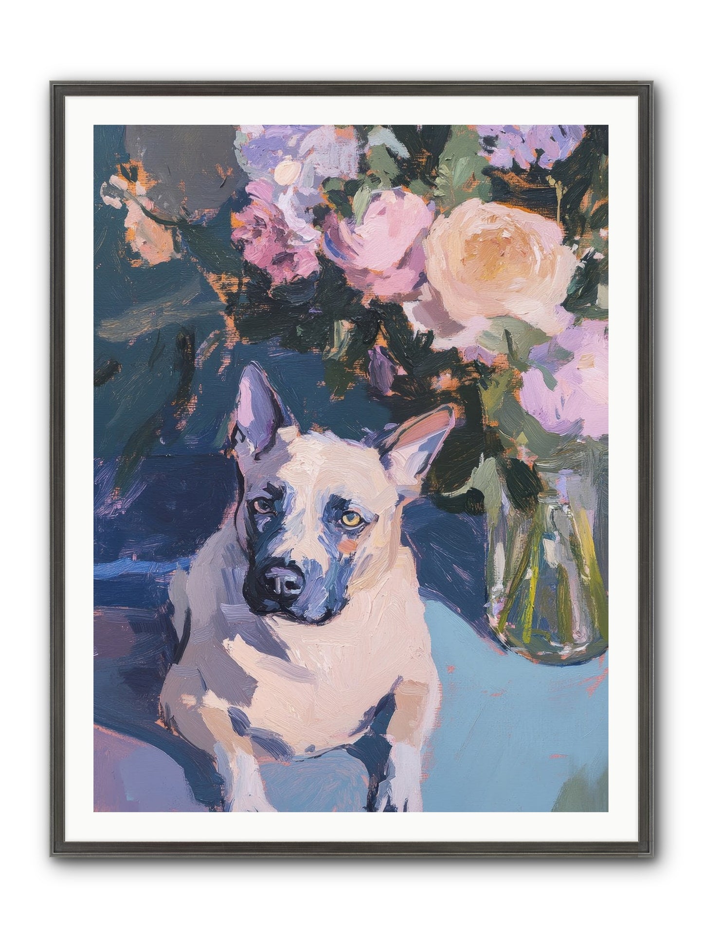 Sweet Little Rascal Framed Print - Slimwoods Black/Silver 36x48